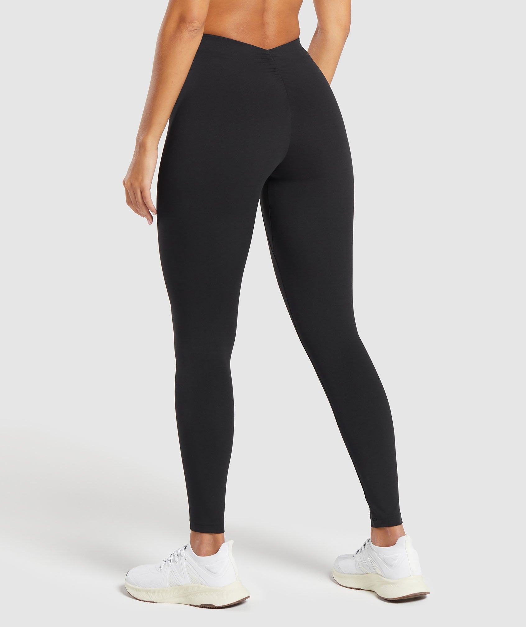 Ruche Leggings in Black - view 2