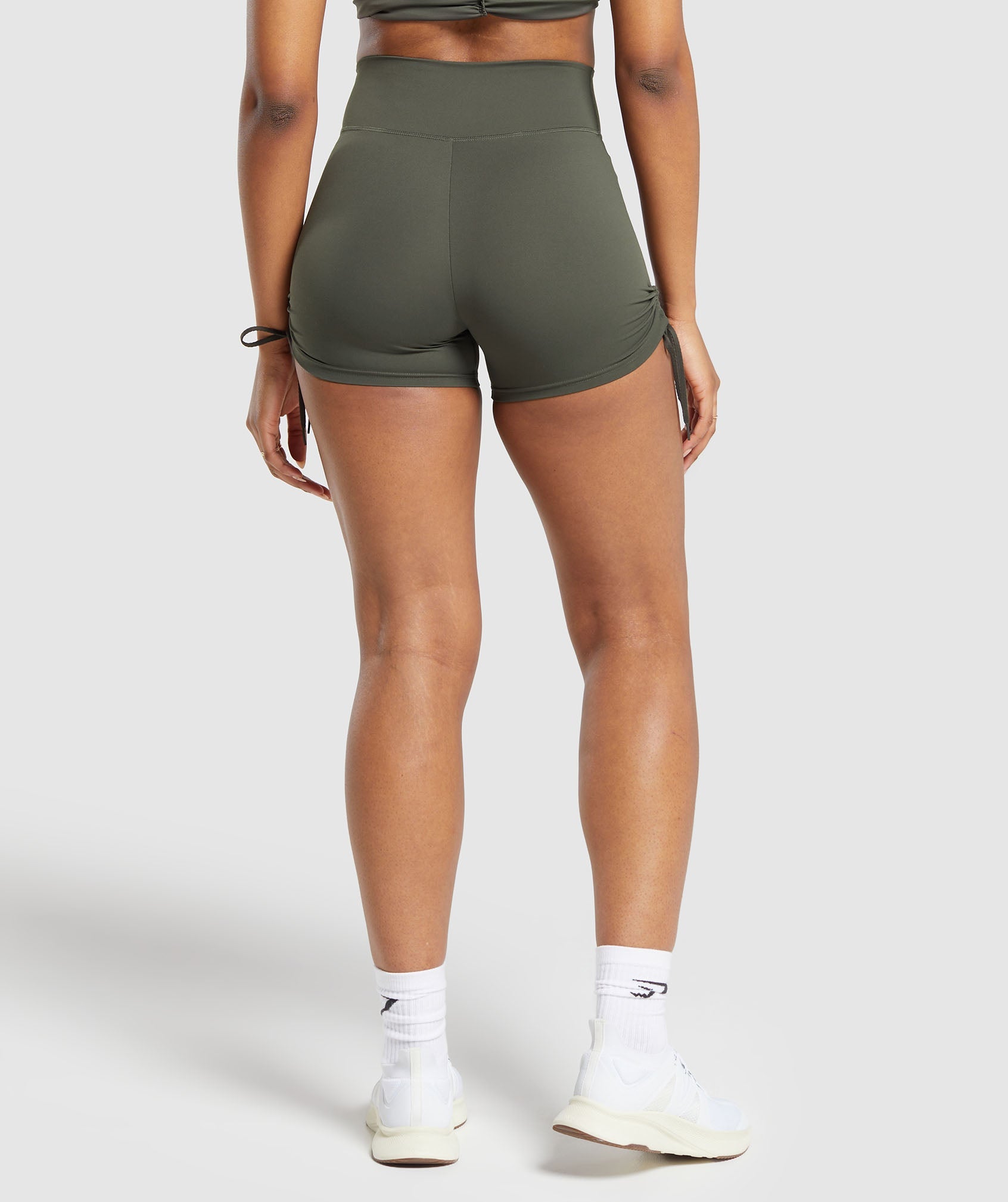 Ruche Shorts- Strength Green in null - view 2