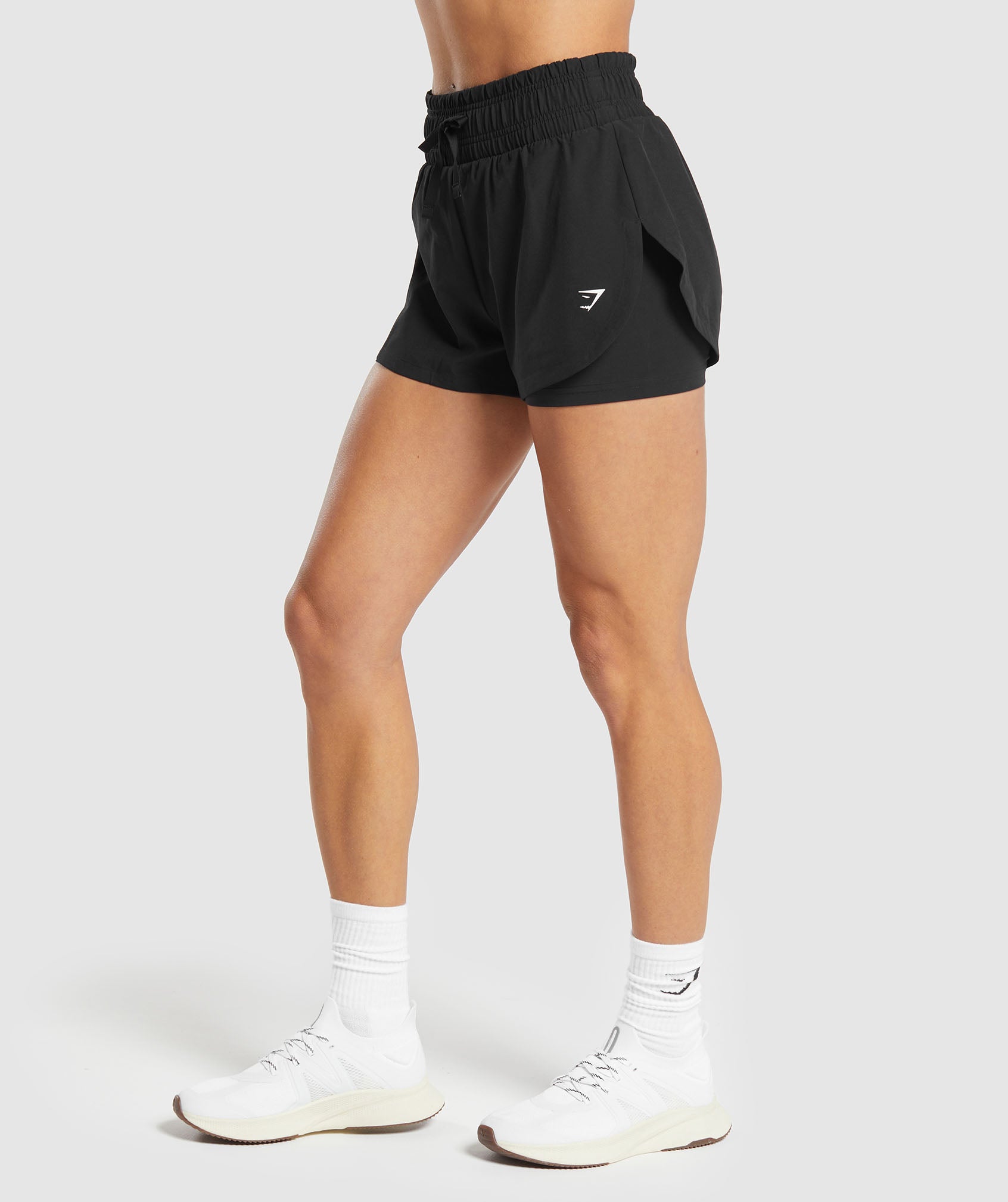 Running 2 In 1 Shorts in Black - view 3