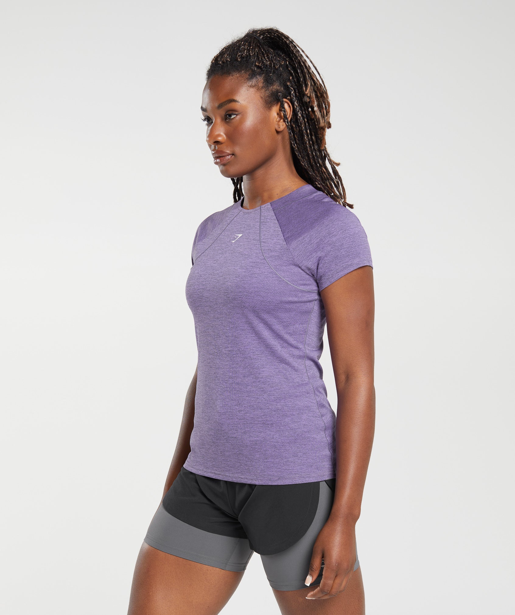 Running T-Shirt in Dewberry Purple/Grape Purple - view 3