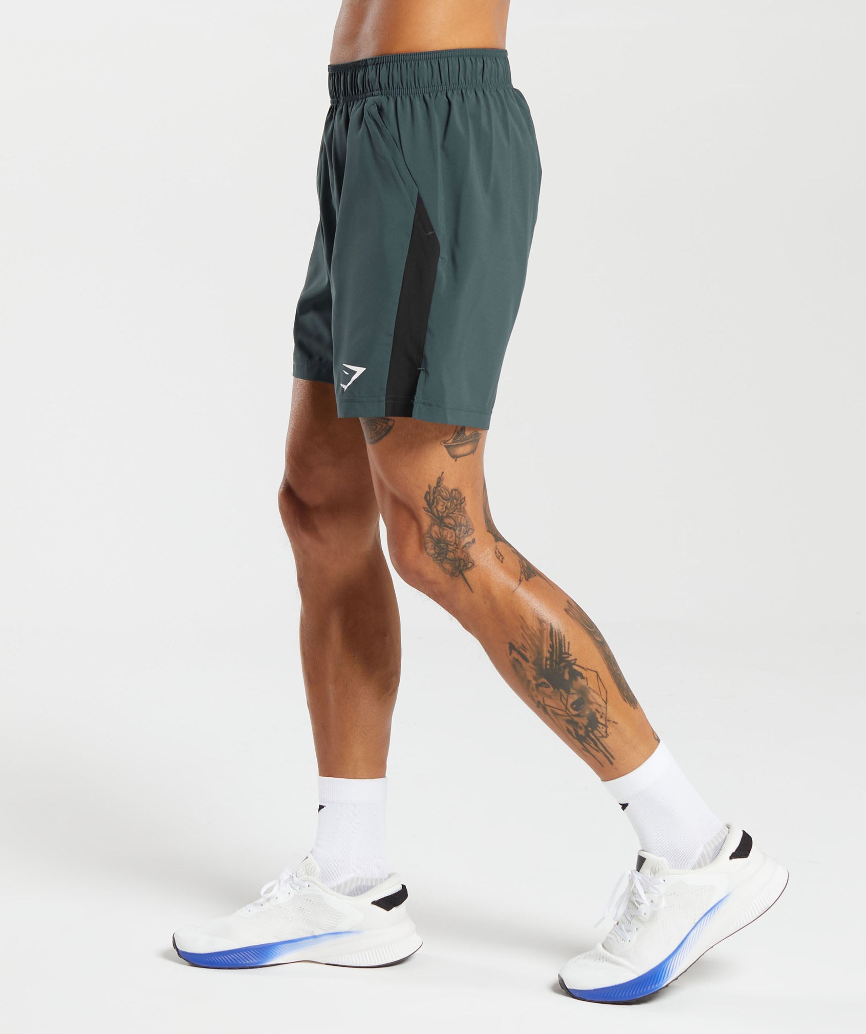 Sport  7" Shorts in Fog Green/Black - view 3