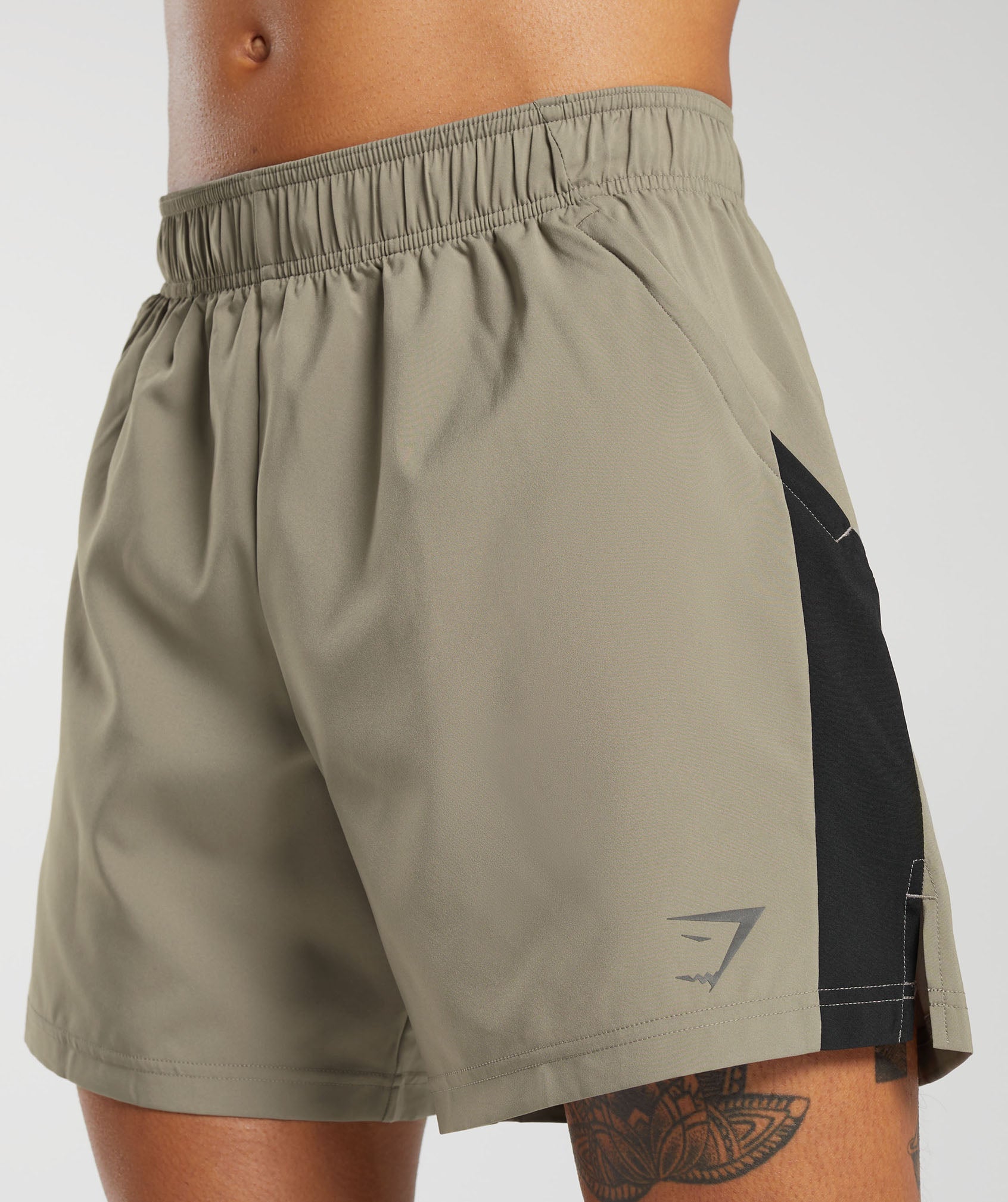 Gymshark Sport 7 Short - Linen Brown/Black