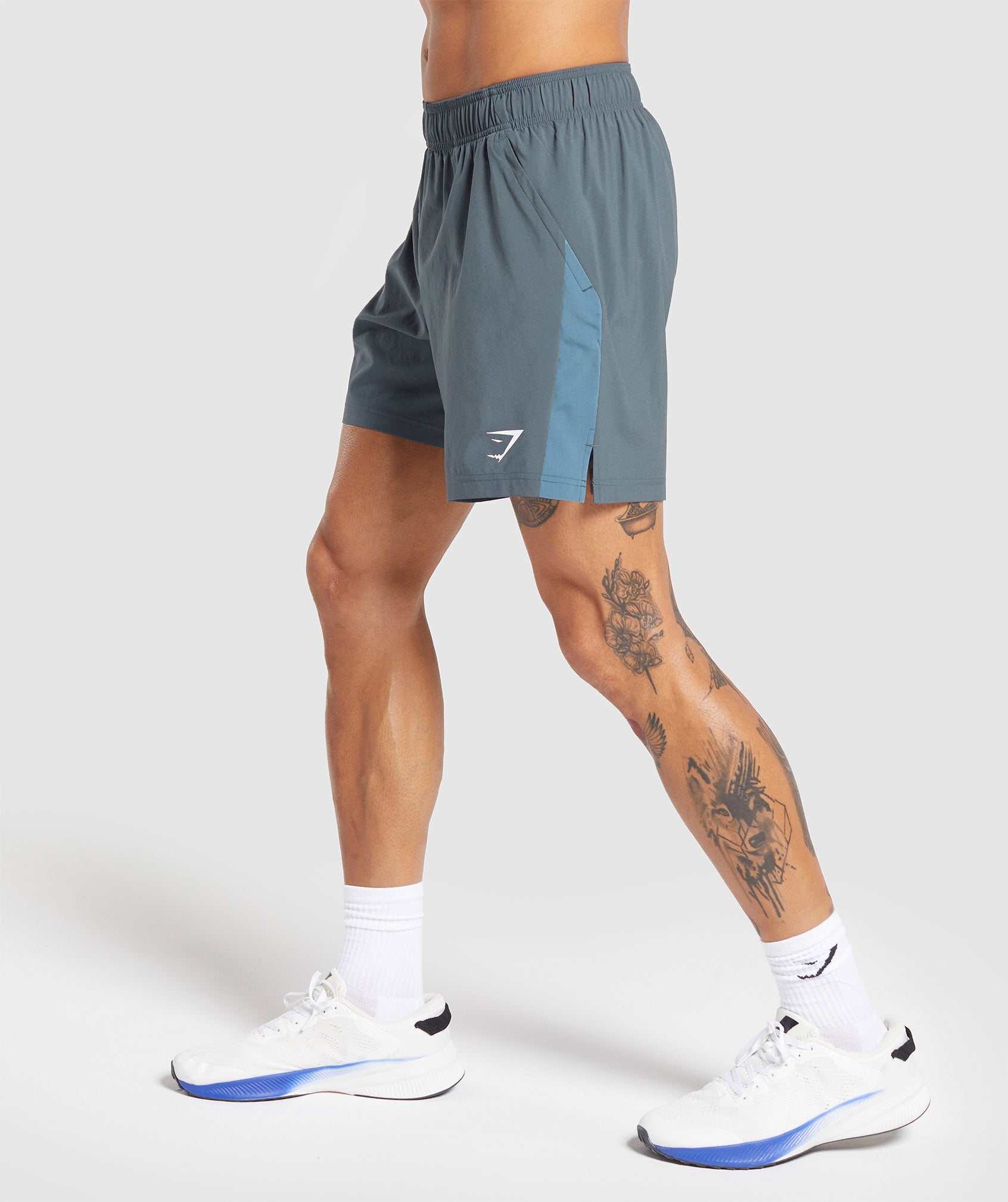 Sport 7" Shorts in Titanium Blue/Faded Blue - view 3