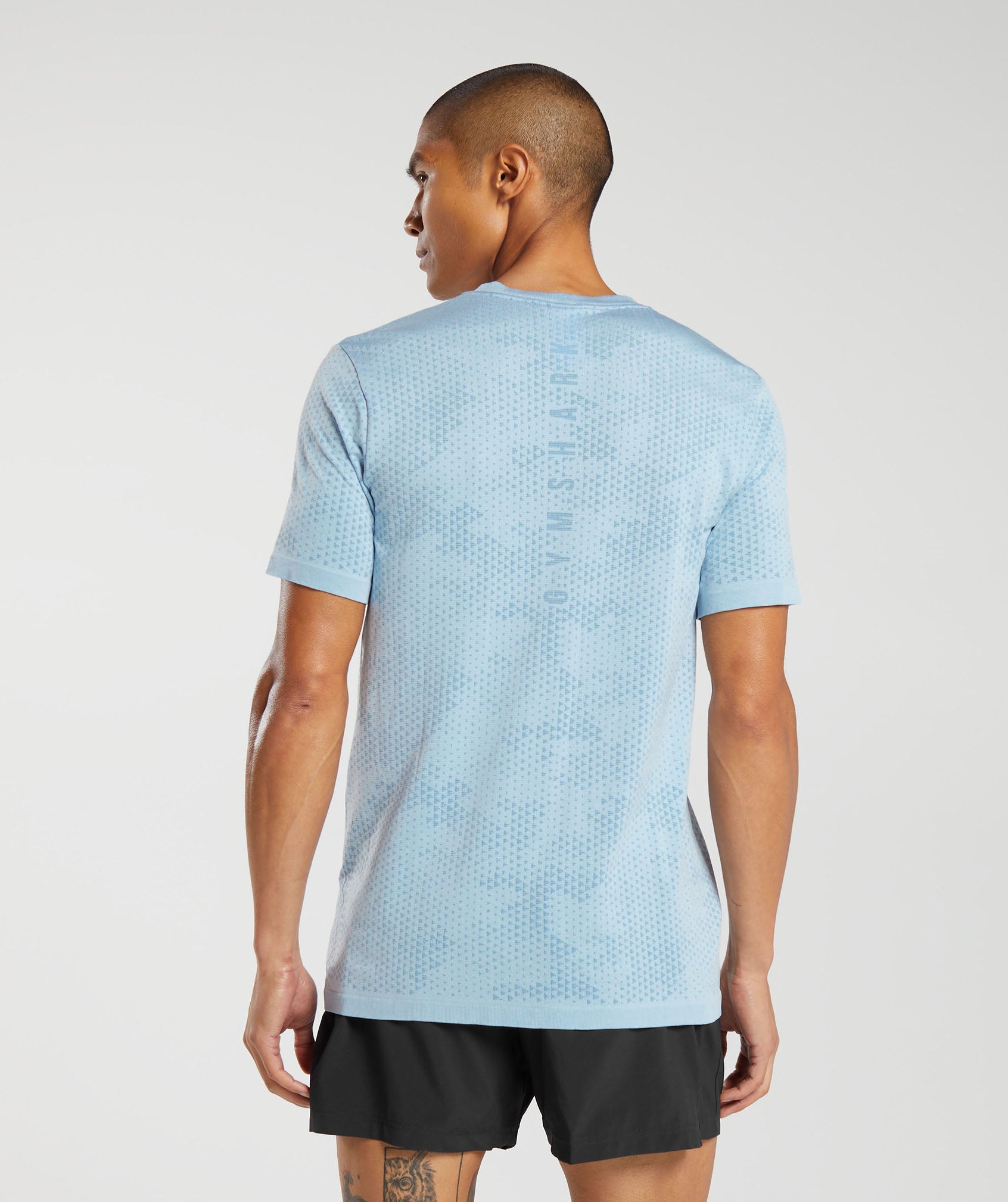 Sport Seamless T-Shirt in Skyline Blue/Denim Blue - view 2