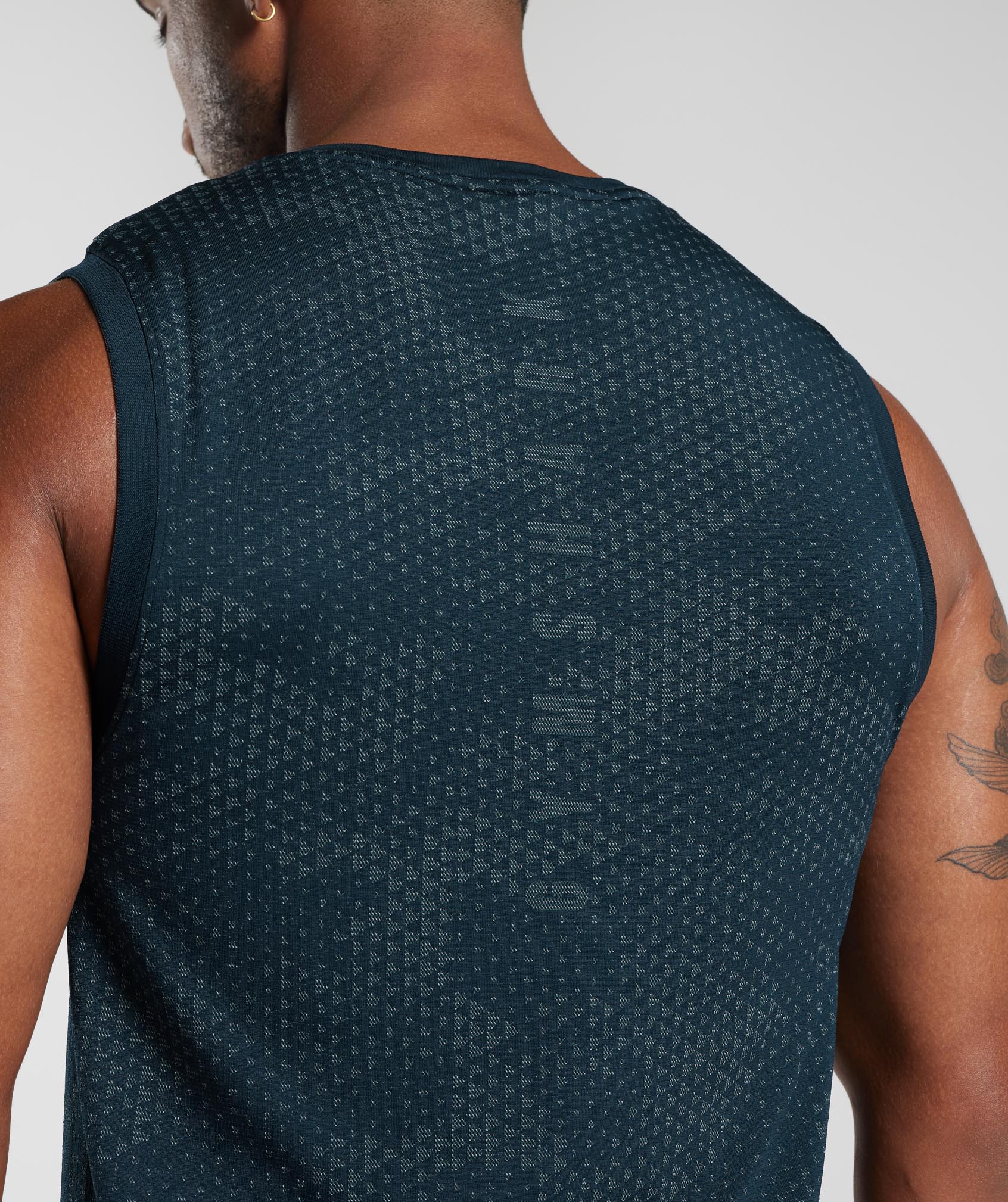 Sport Seamless Tank in Navy/Denim Teal - view 5