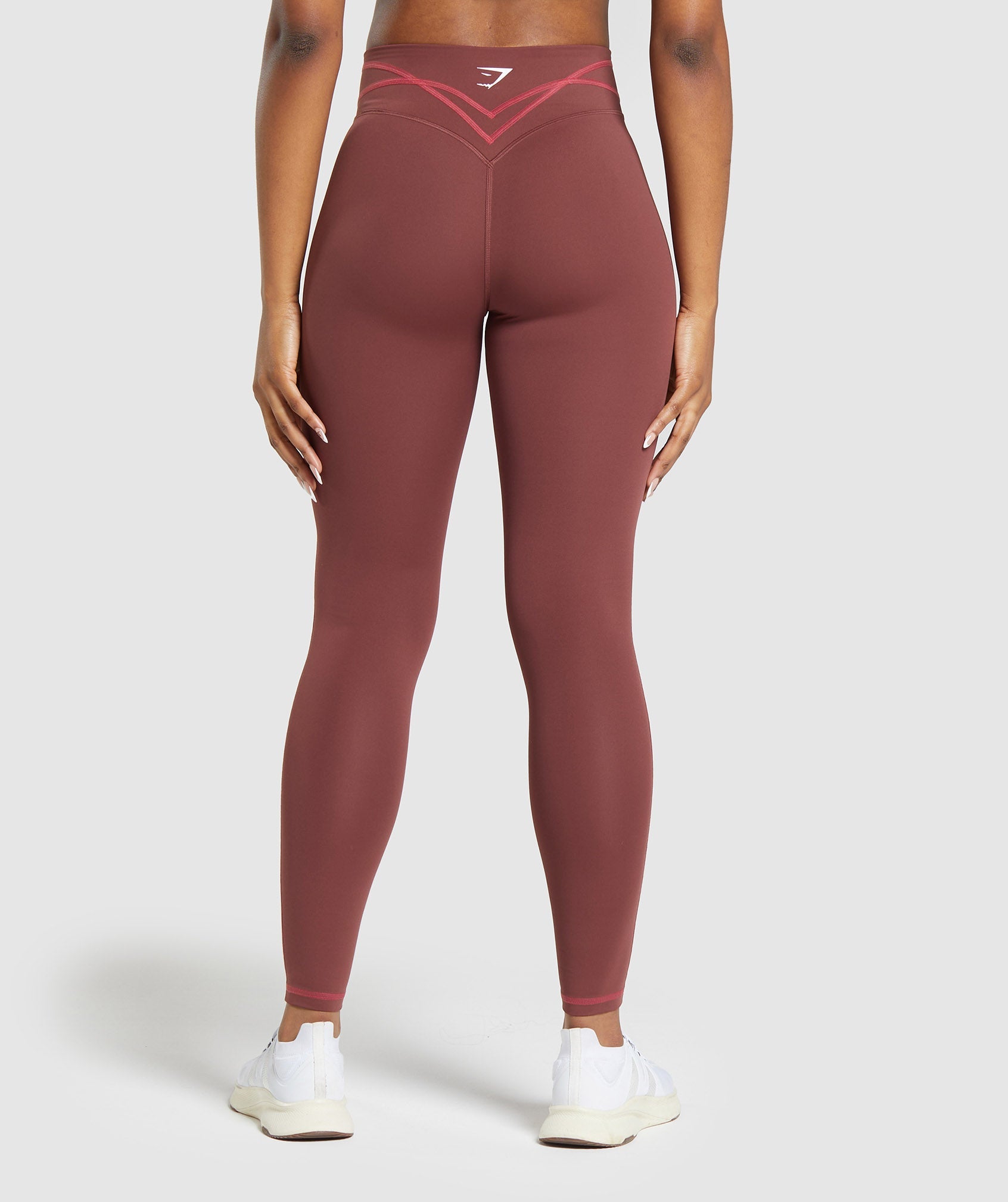 Gymshark Flex Leggings Size S Women’s GLLG015 AW19-369- Burgundy Nylon  Stretch