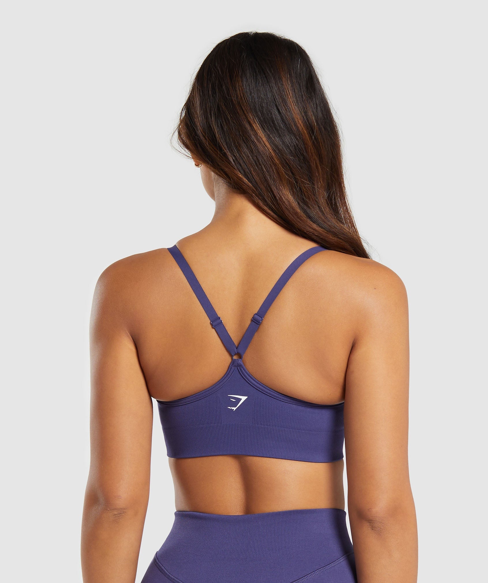 Womens HIIT Purple Abstract Print Sports Bralet Bra Top Gym Size