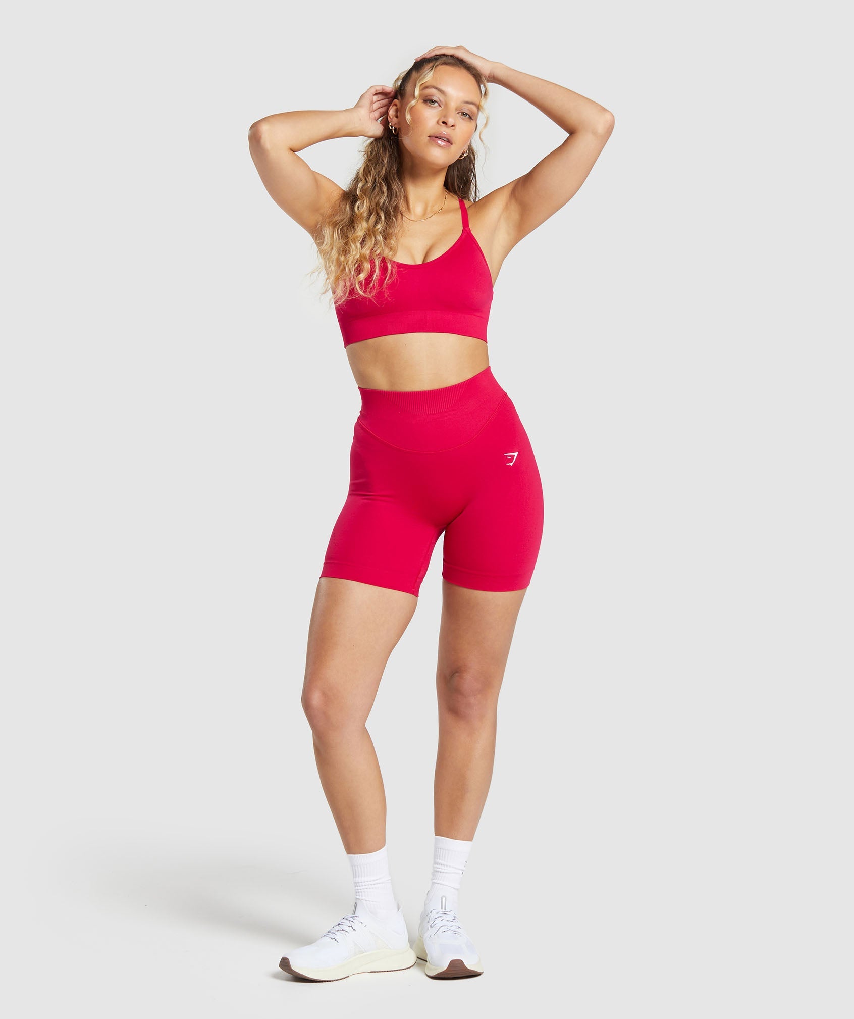 Sweat Seamless Sports Bra 2.0 in Punk Pink - view 4