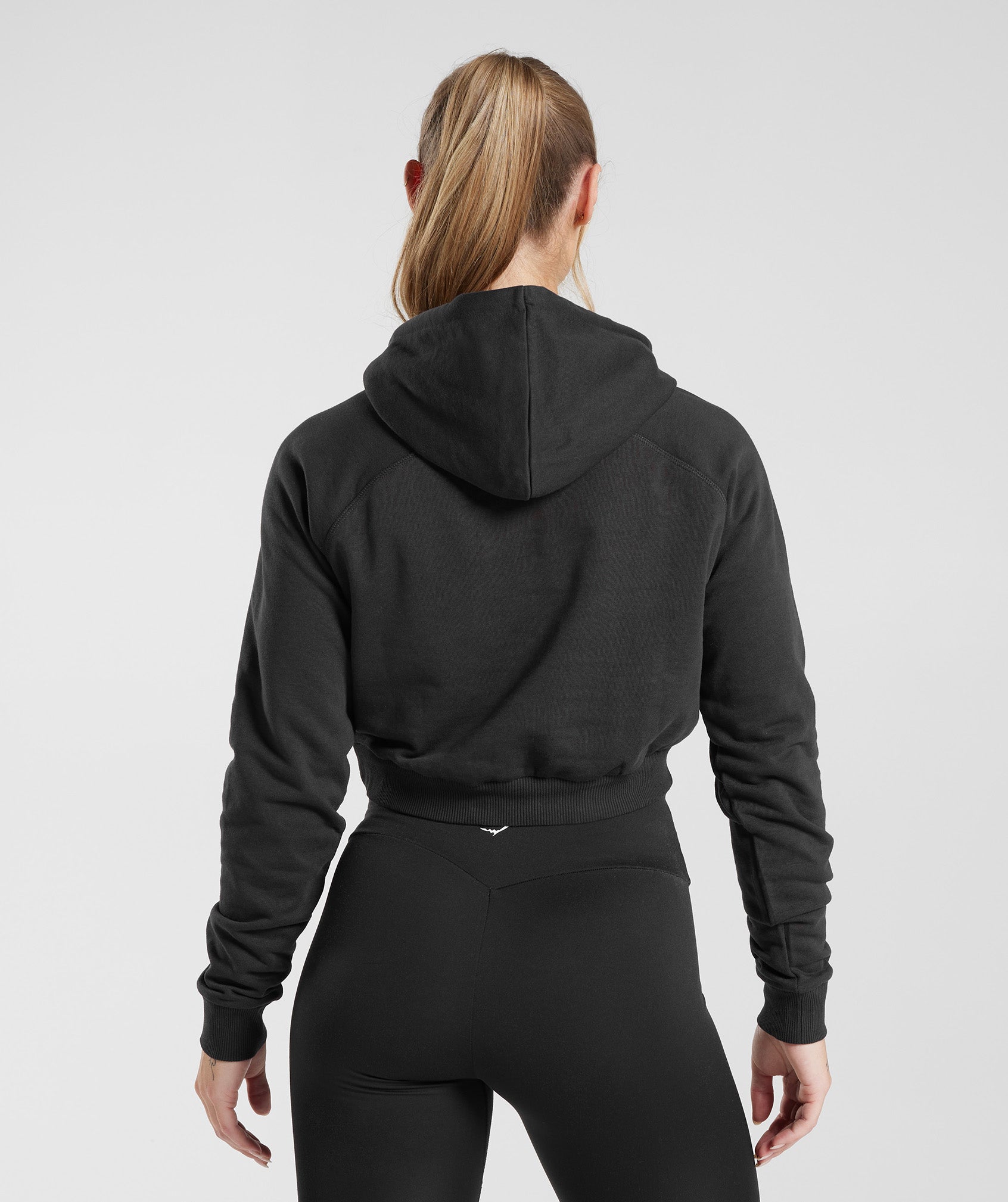 Dezsed Women's Active Casual Thin Cotton Cropped Zip Up Hoodie