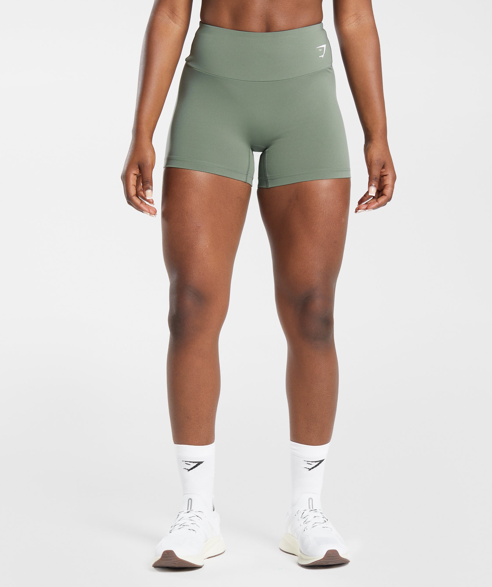 Gymshark Training Shorts - Camo Green Print