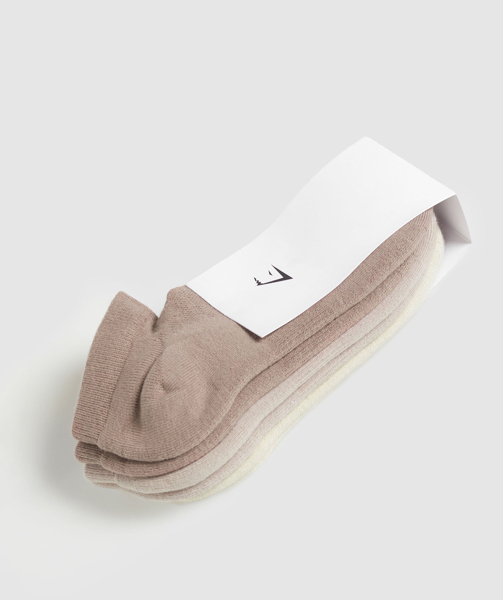 Ankle Socks 3pk in Mocha Mauve/Stone Pink/Ecru White - view 3
