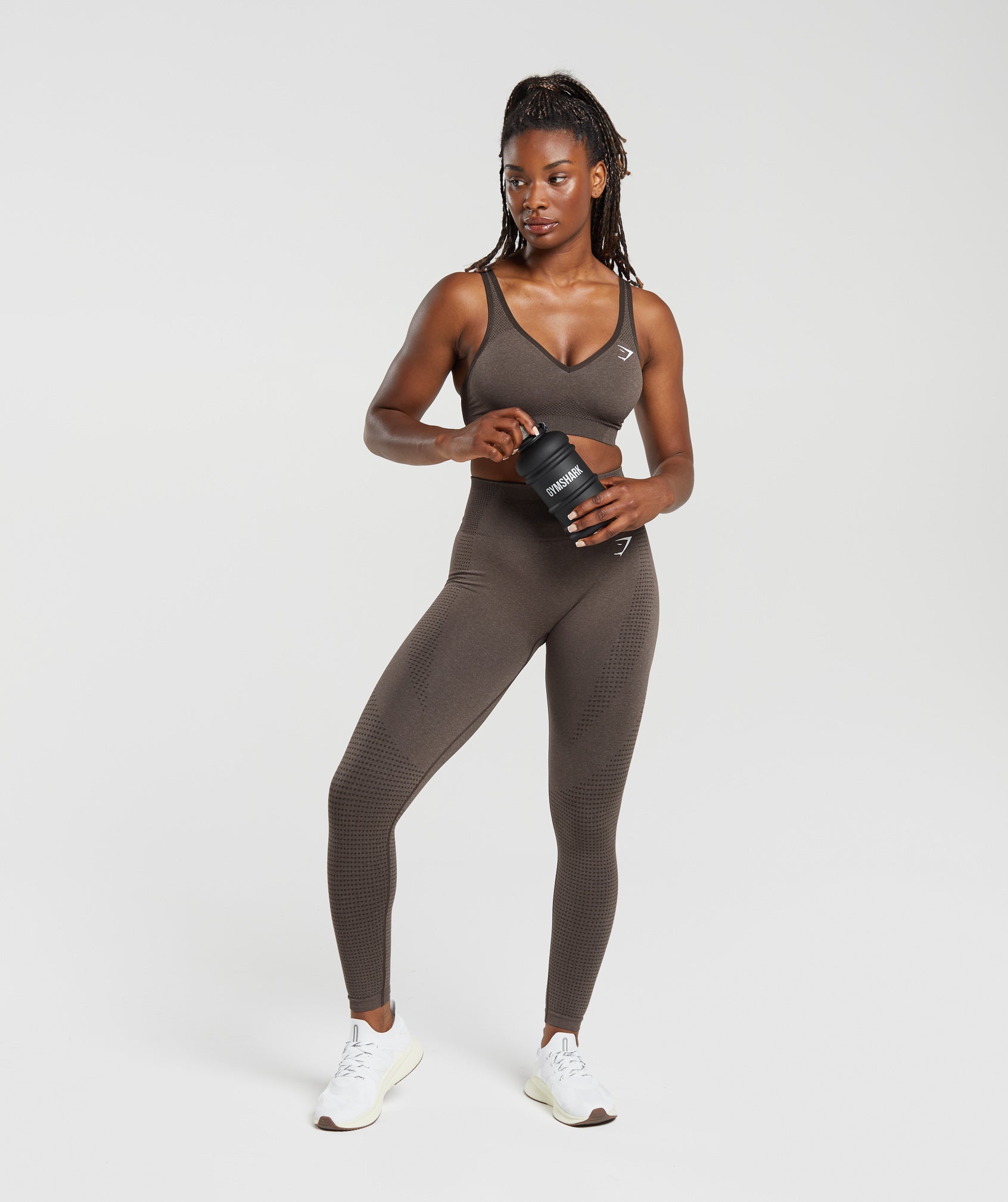 Gymshark Womens Vital Seamless Sports Bra Size XS Color Rose Slate Marl NWT