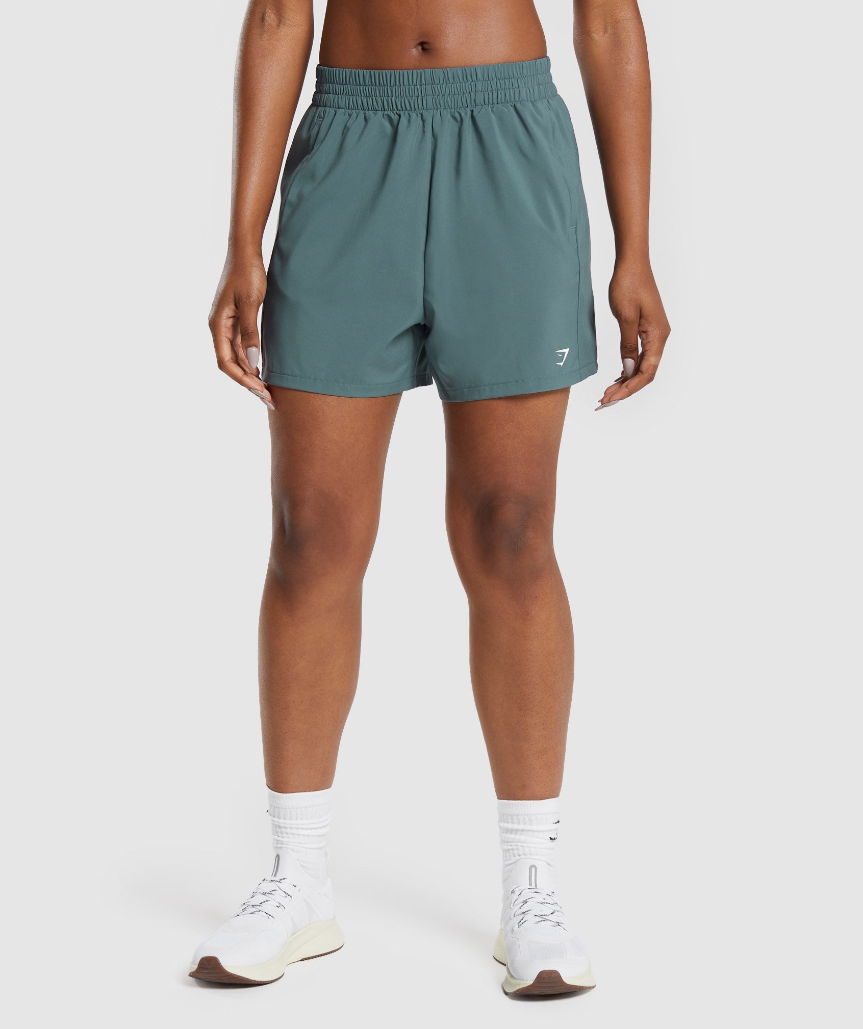 Gymshark Woven Pocket Shorts - Deep Olive Green