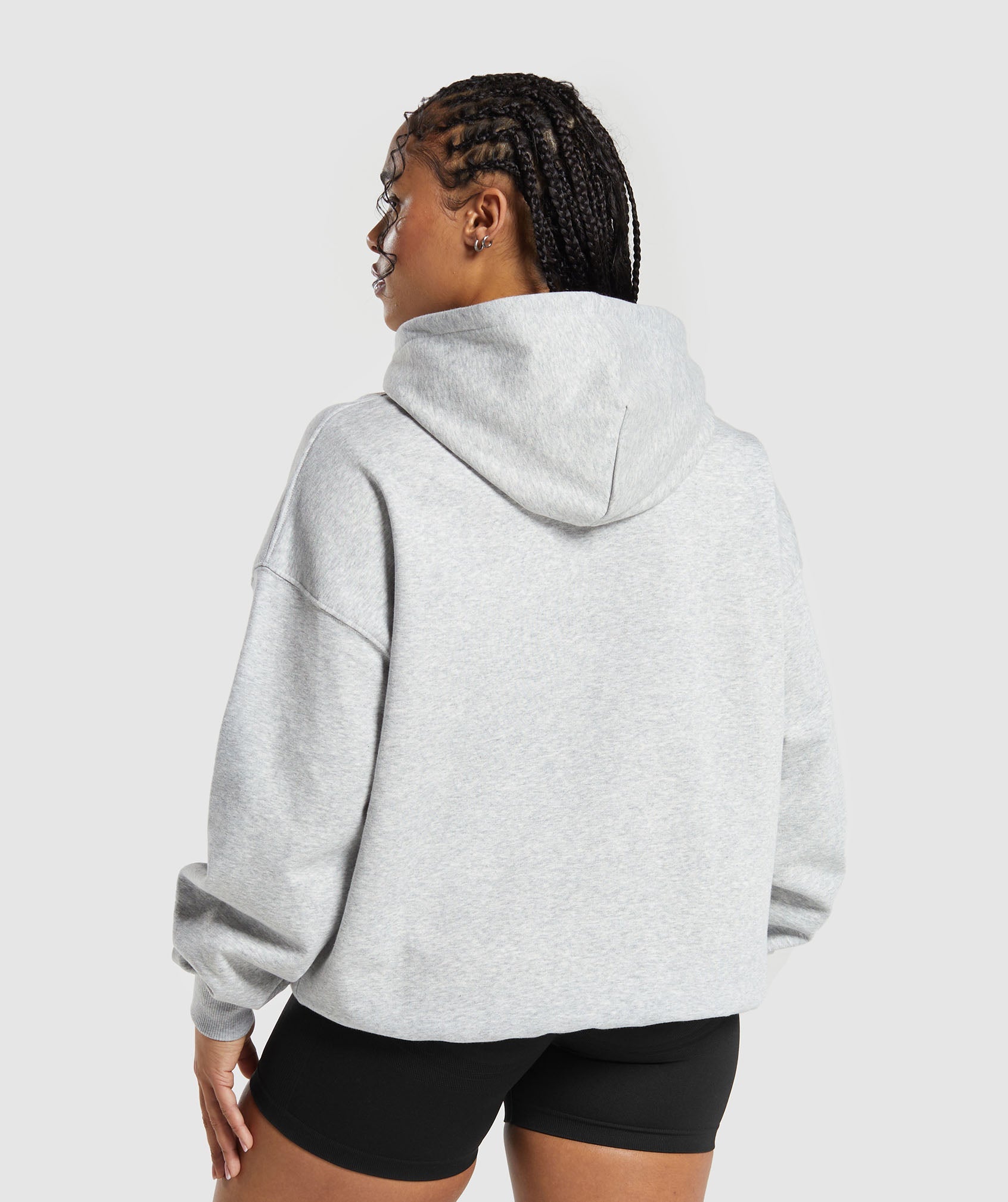 Weightlifting Oversized Hoodie in Light Grey Core Marl - view 2