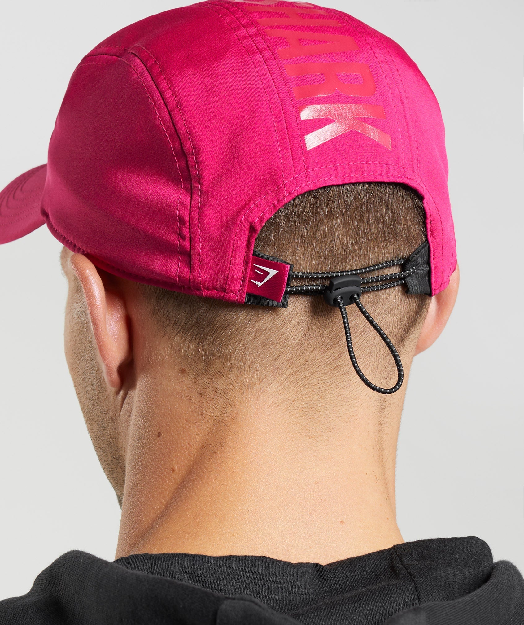 Logo 5 Panel Cap in Magenta Pink