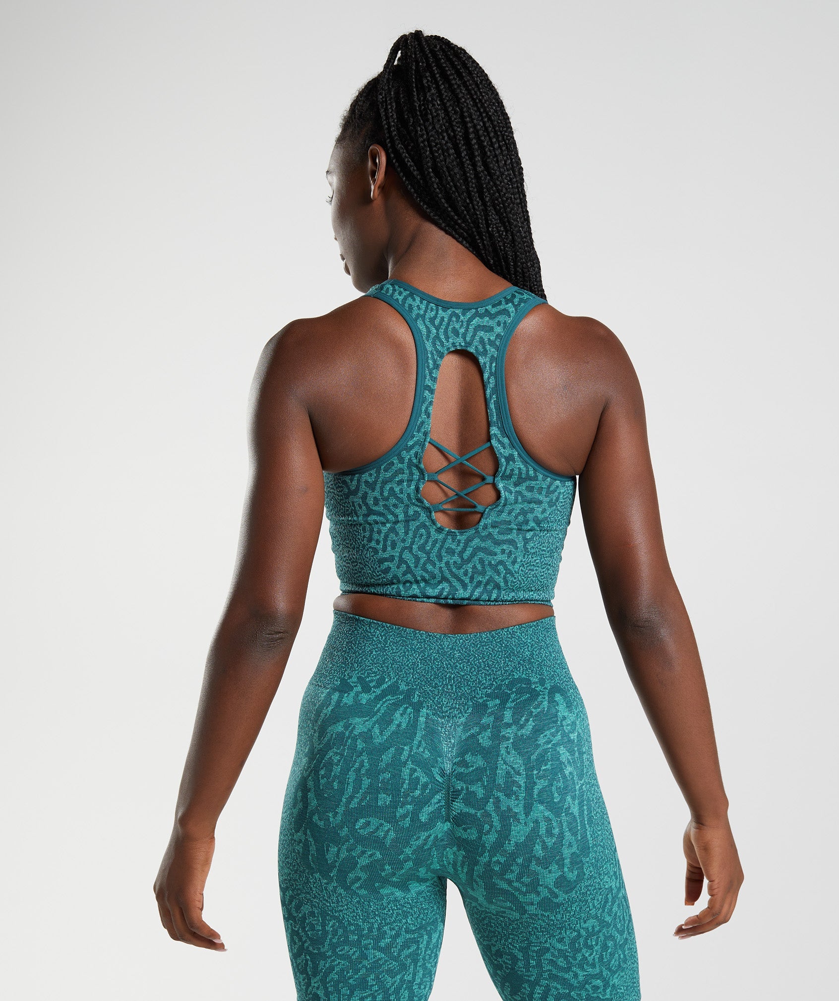 Adapt Animal Seamless Crop Tank in Reef | Winter Teal