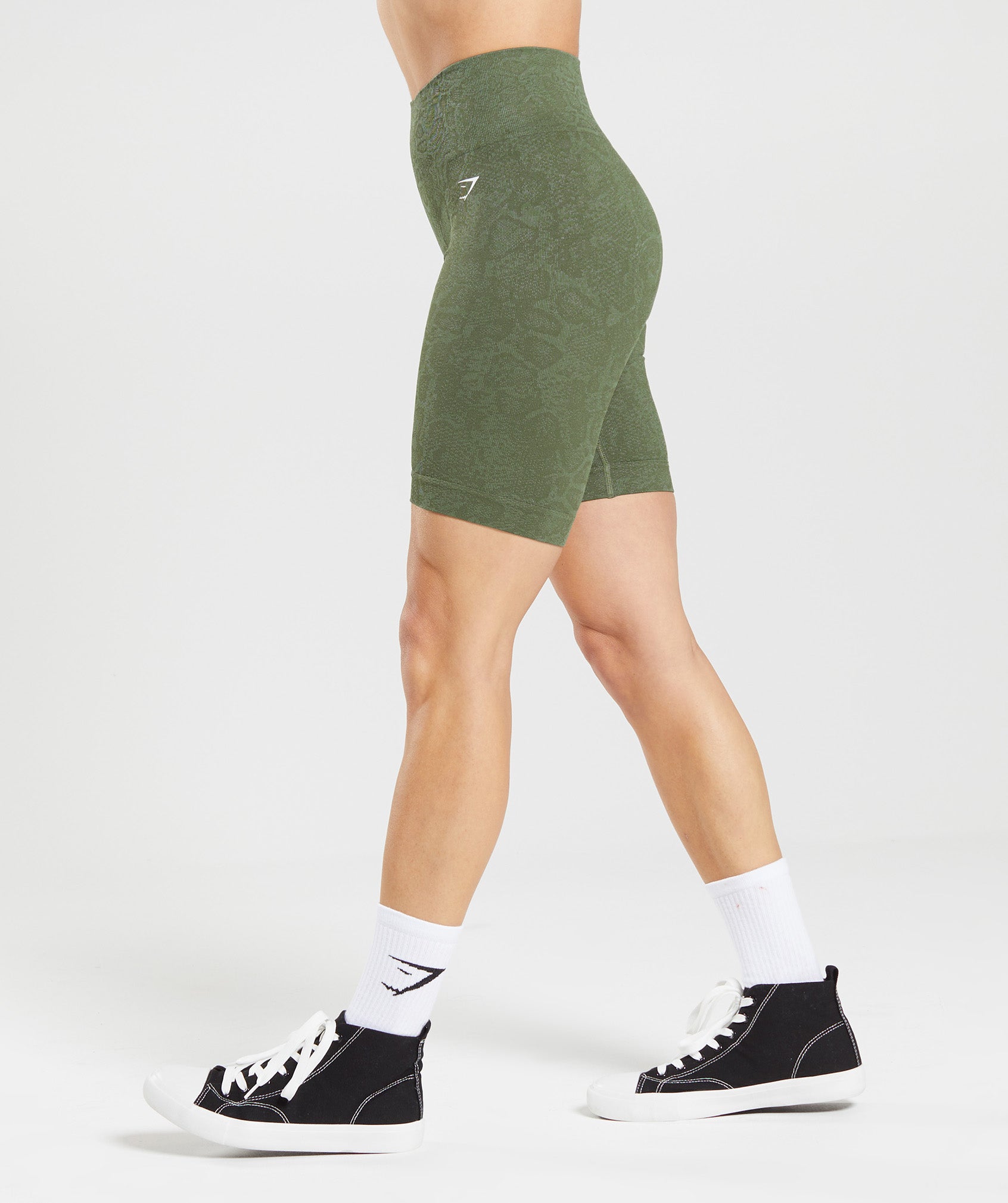 Dropship Green Casual Women's Shorts Sports High Waist Pocket