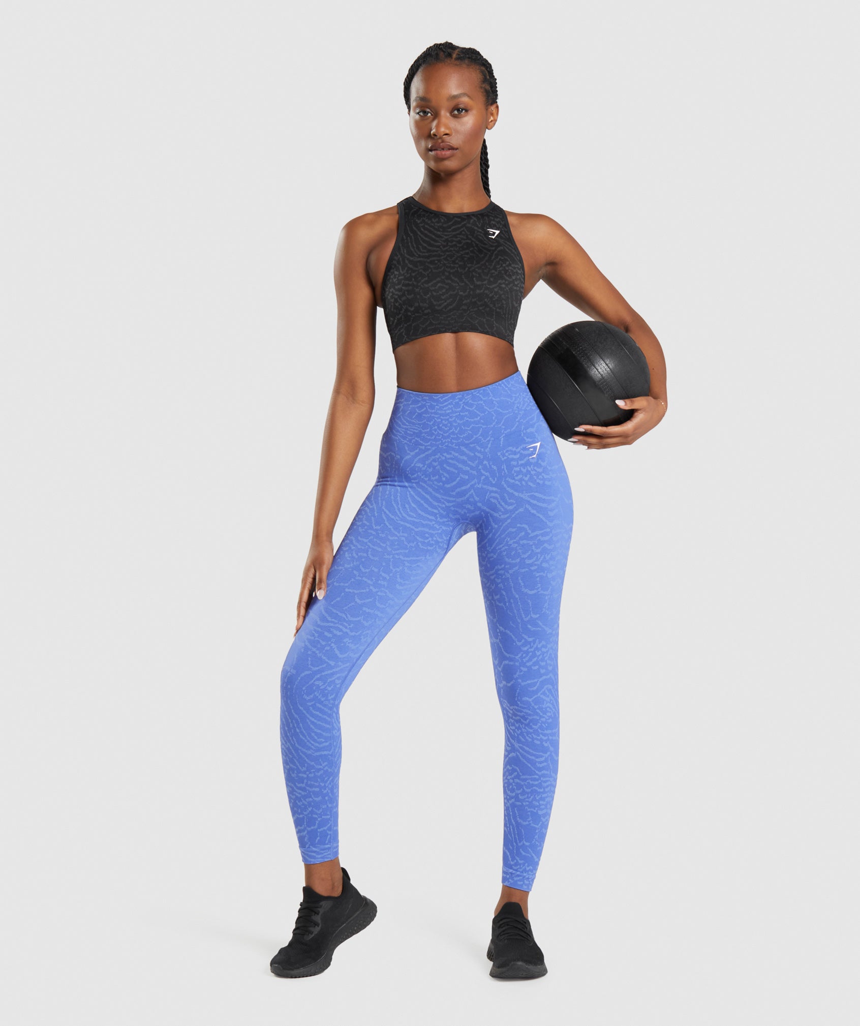 Gymshark Adapt Animal Seamless Sports Bra - Court Blue