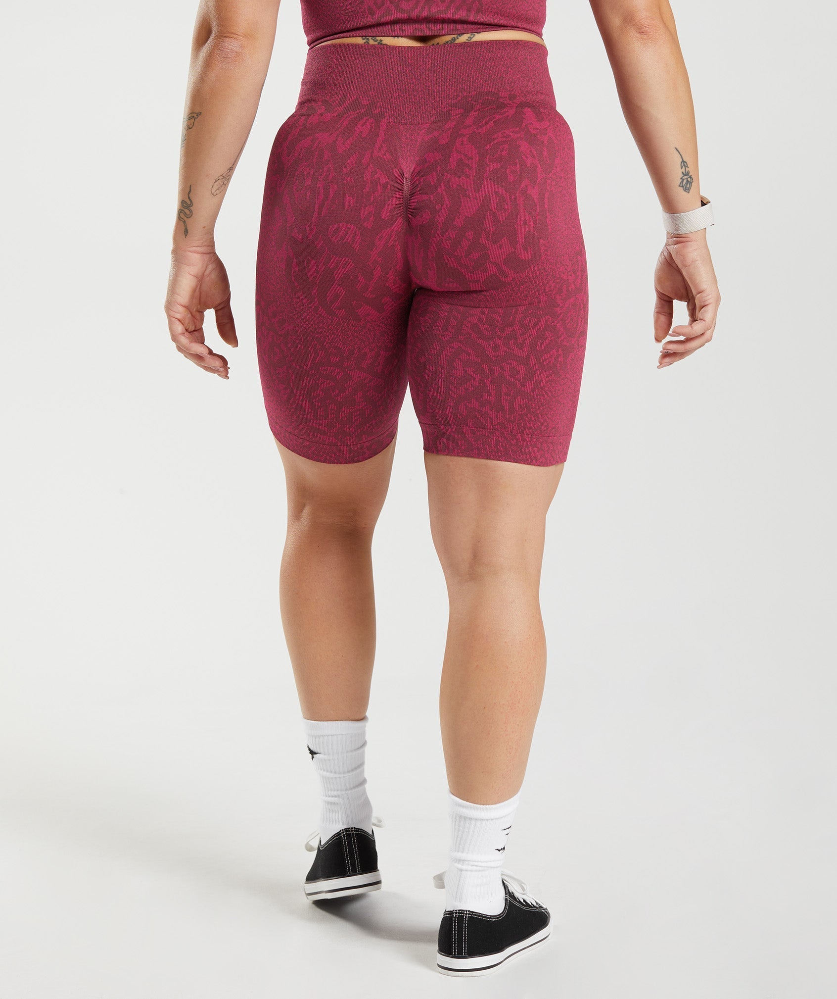 EVERYTHING MUST GO Gymshark ADAPT OMBRE SEAMLESS - Cycling Shorts - Women's  - burgundy marl/burgundy - Private Sport Shop