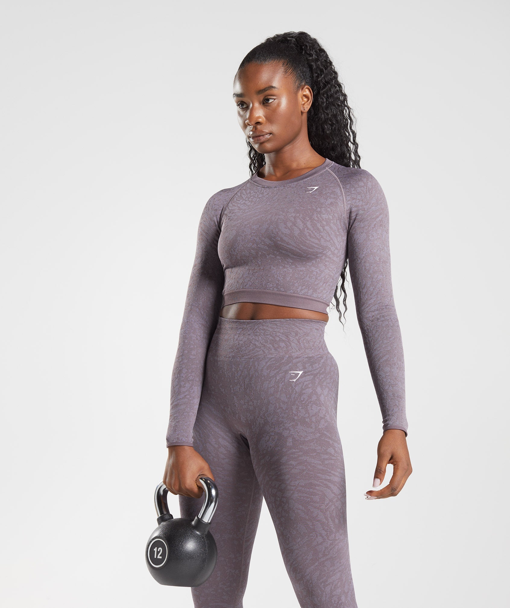 Gymshark Adapt Animal Seamless Leggings - Reef, Soft Lilac