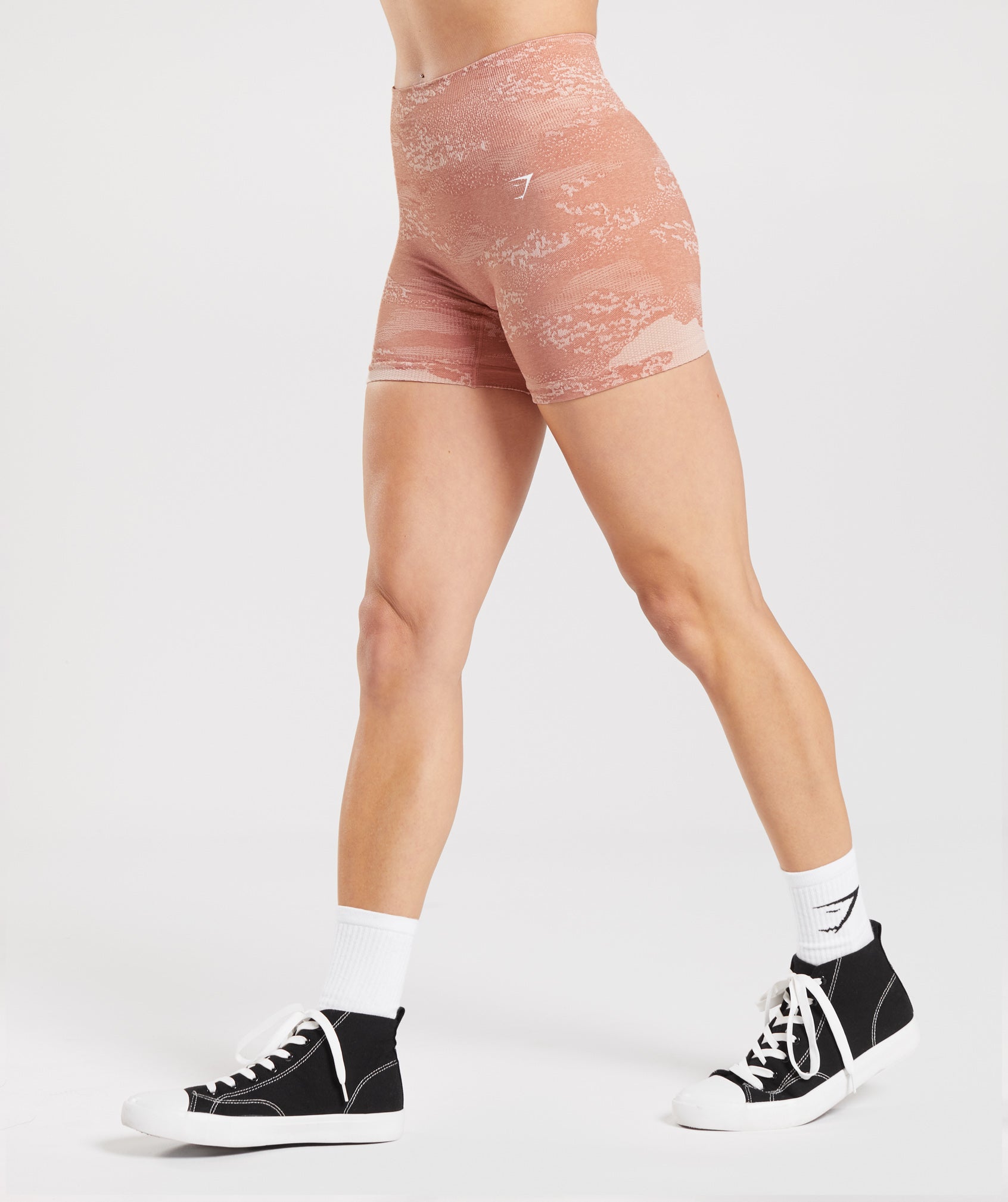 Gymshark Adapt Camo Seamless Shorts - Misty Pink/Hazy Pink