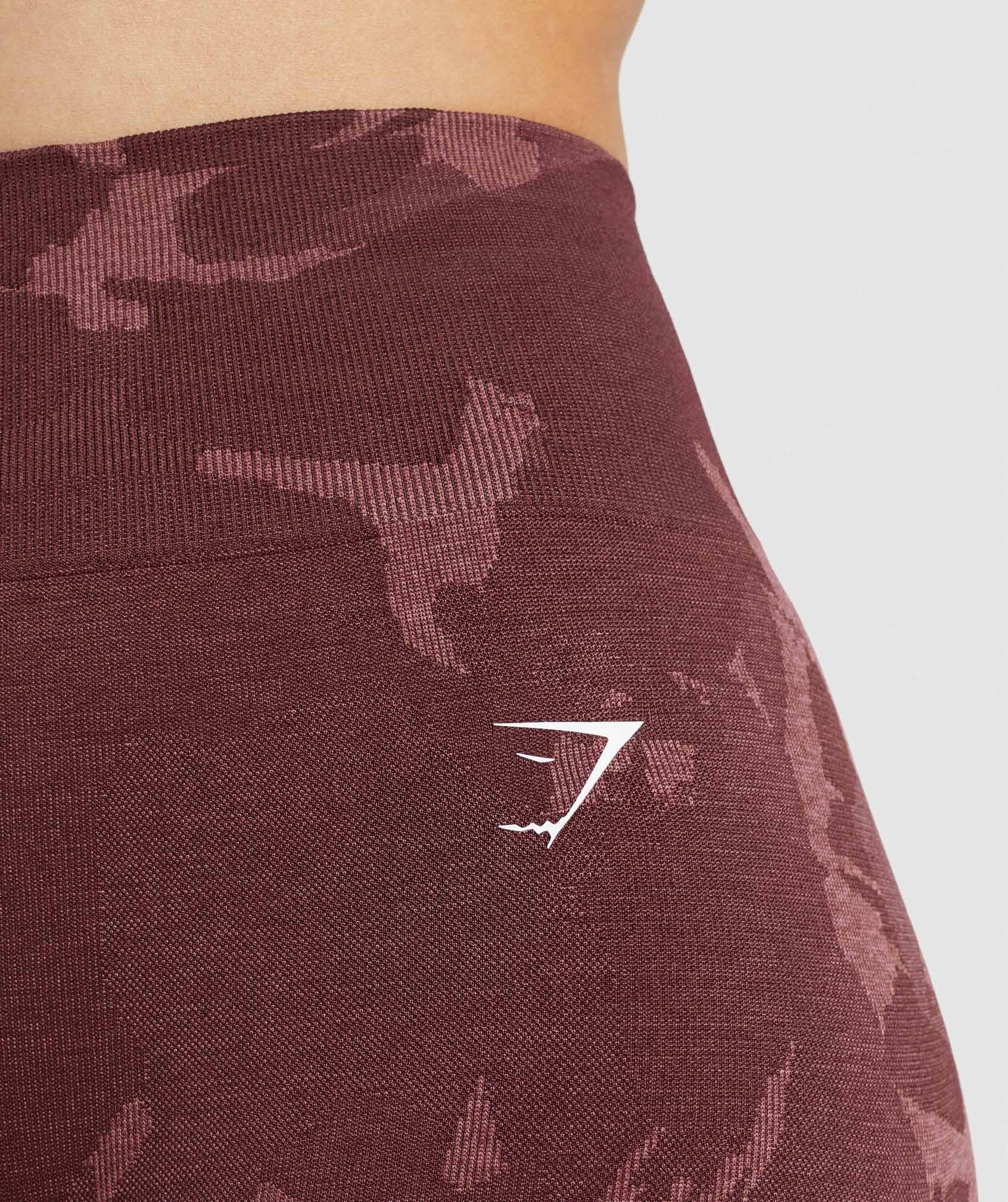 Adapt Camo Seamless Shorts in Savanna | Cherry Brown - view 6