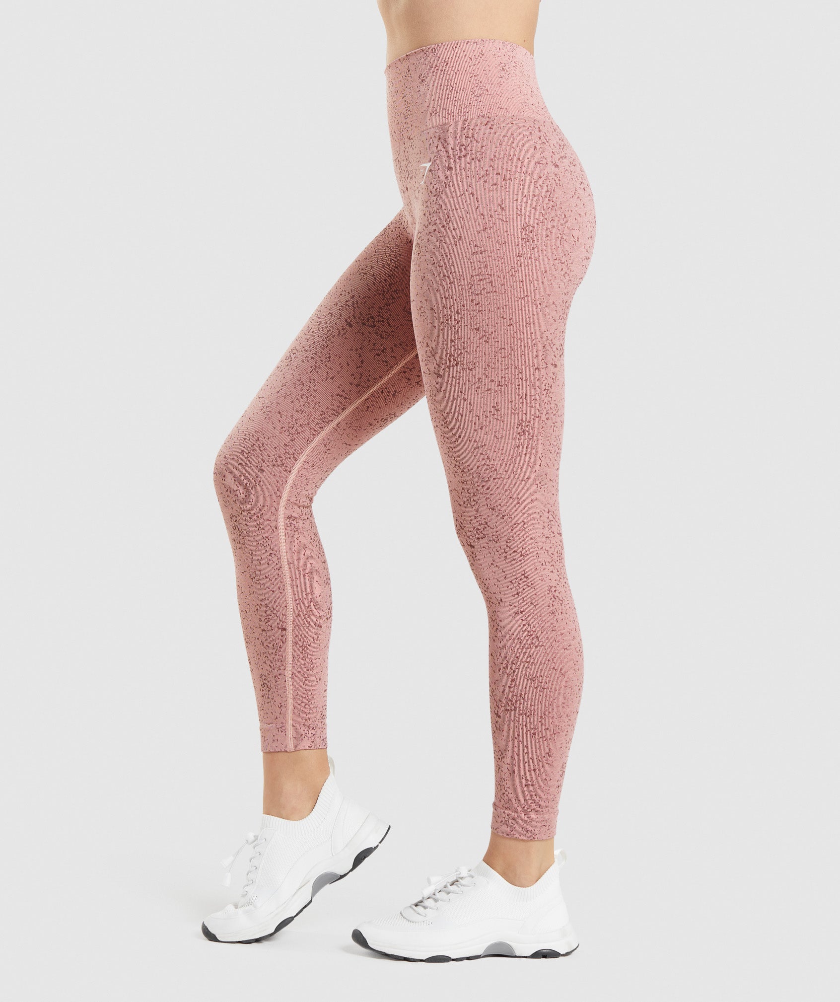 Gymshark Light Pink & Grey Seamless Adapt High Waisted Seamless Leggings -  $28 - From Second