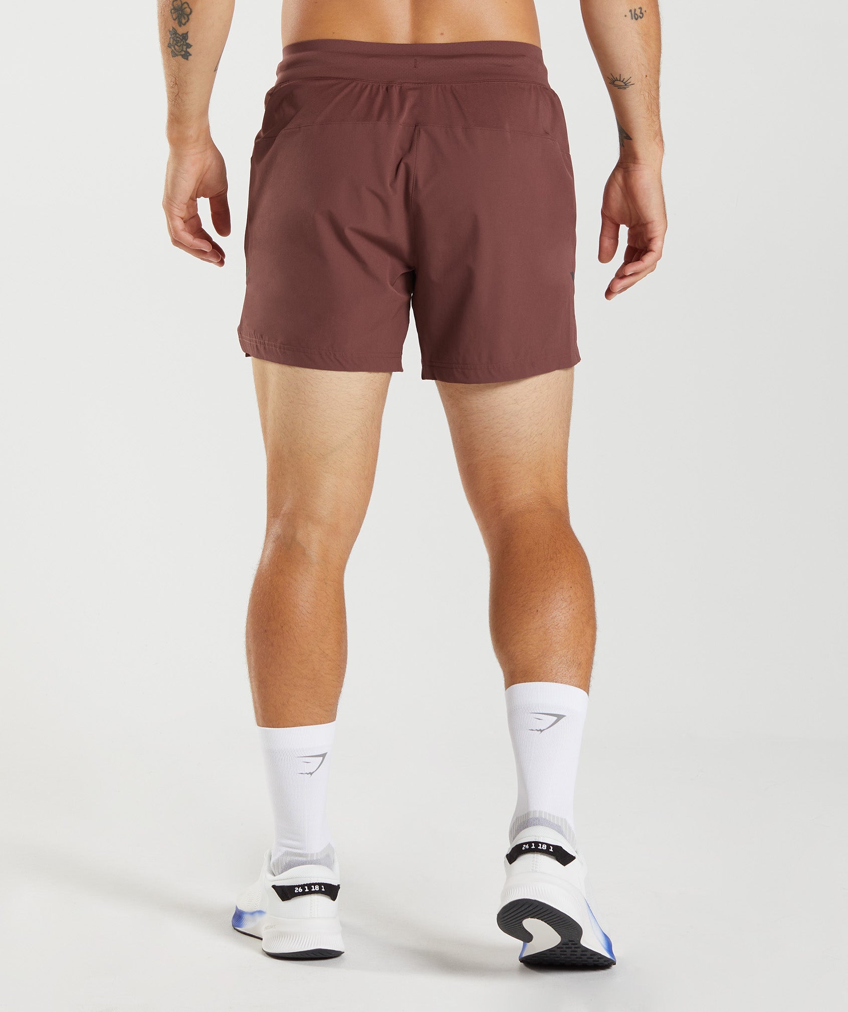 Apex 5" Perform Shorts in Cherry Brown