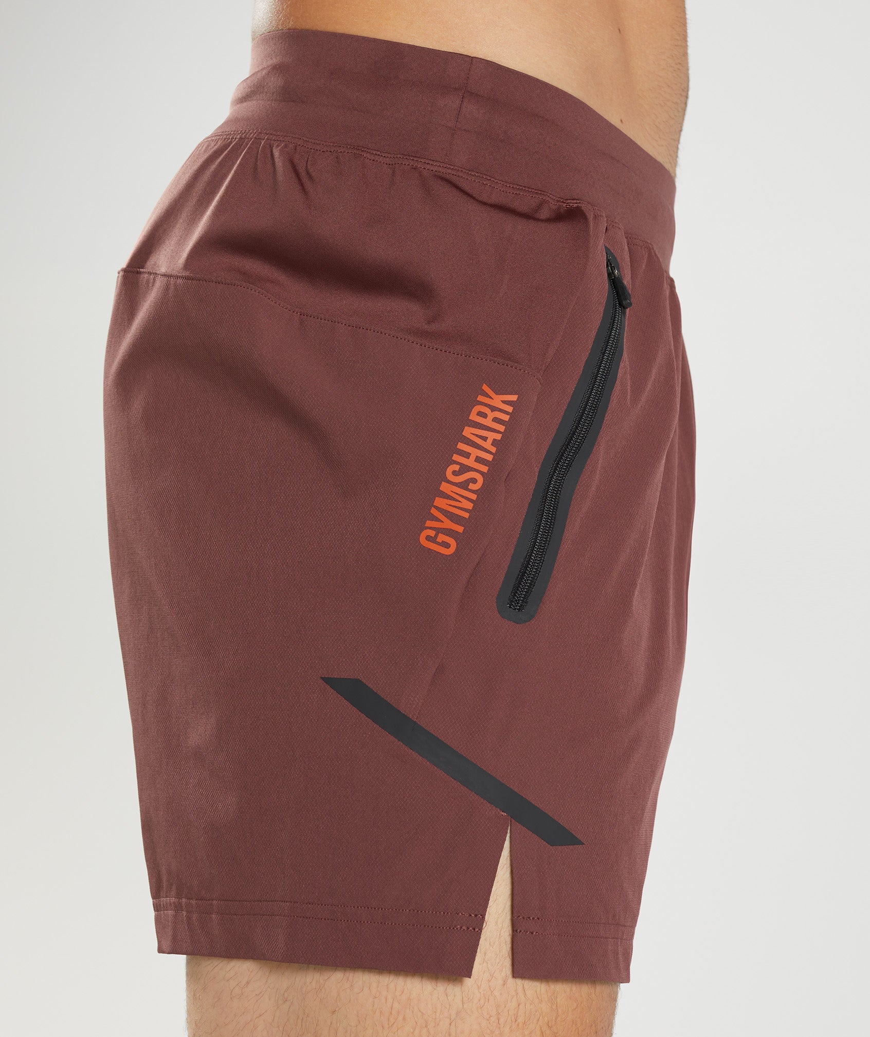 Apex 5" Perform Shorts in Cherry Brown
