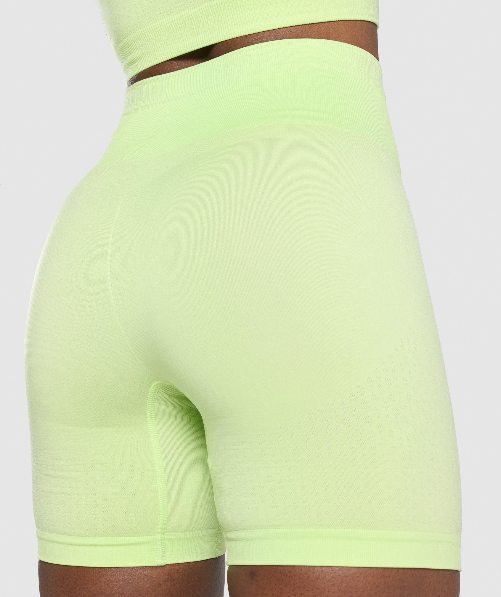 Apex Seamless Shorts in Green/Light Green - view 5