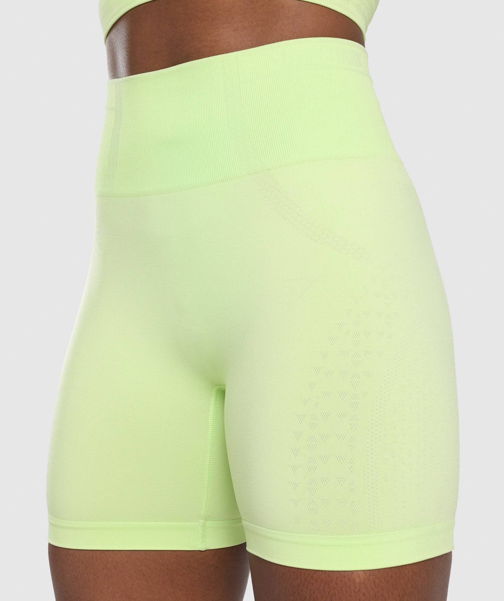 Apex Seamless Shorts in Green/Light Green