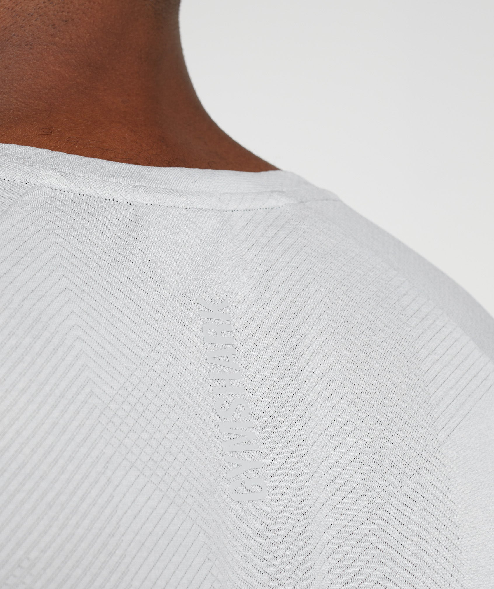Gymshark Apex Seamless T-Shirt - White/Light Grey