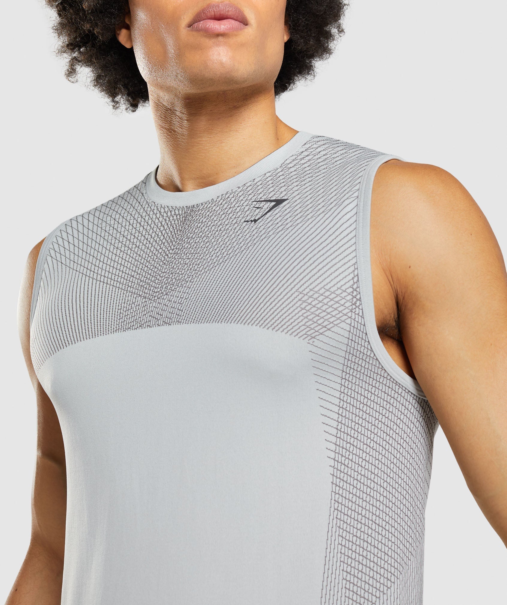 Apex Seamless Tank in Light Grey/Onyx Grey - view 6