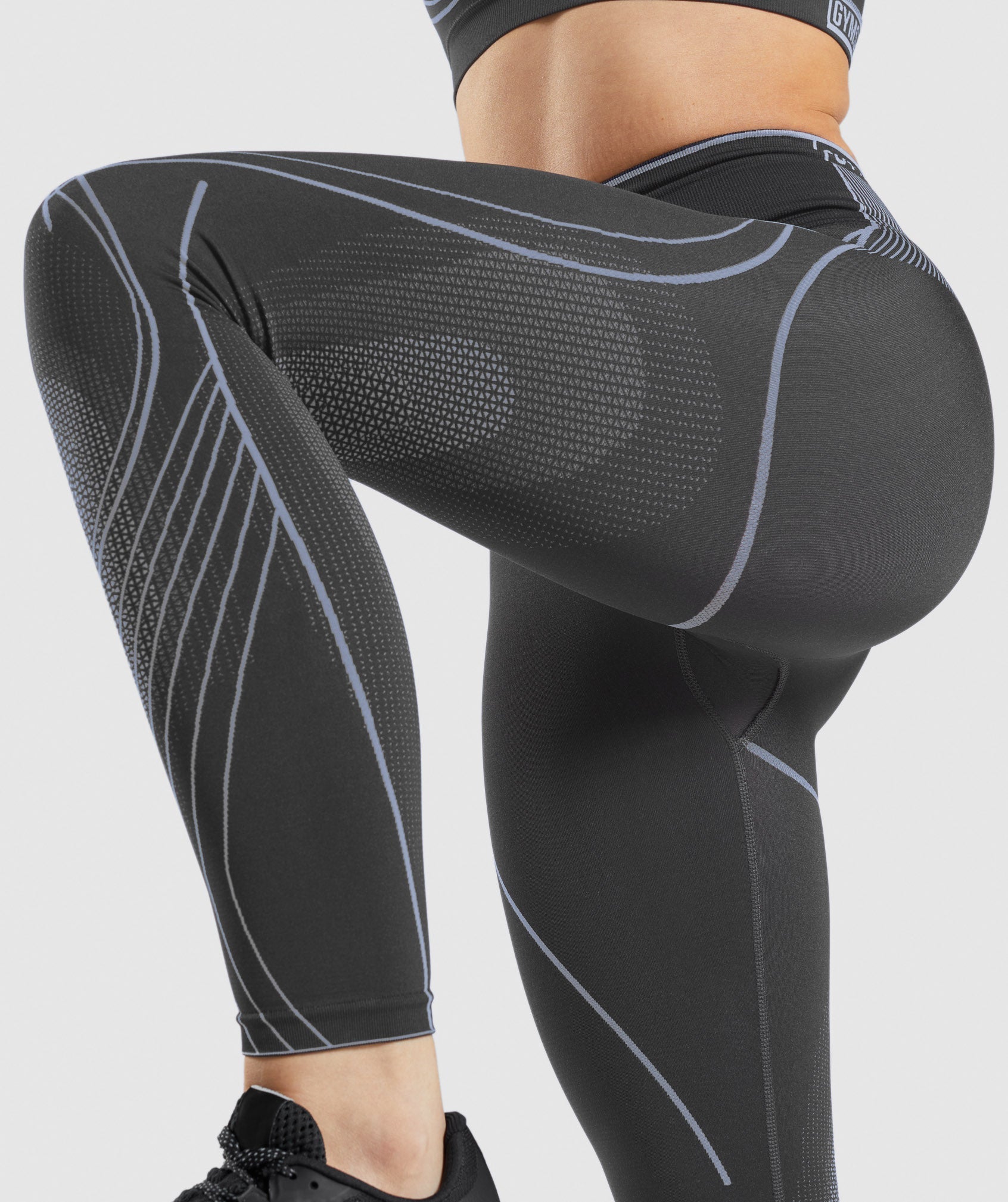GetUSCart- Aoxjox Women's High Waist Workout Gym Vital Seamless Leggings  Yoga Pants (Royal Blue Marl, Small)