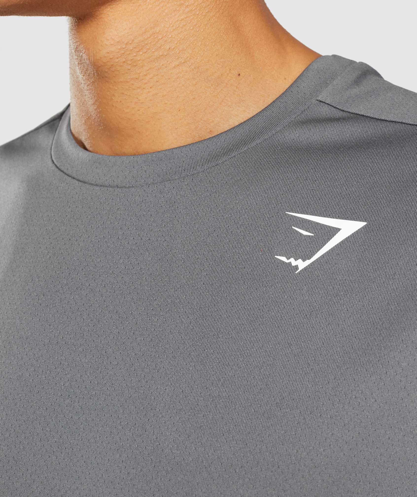 Gymshark Arrival Marl T-Shirt - Silhouette Grey/Light Grey Marl