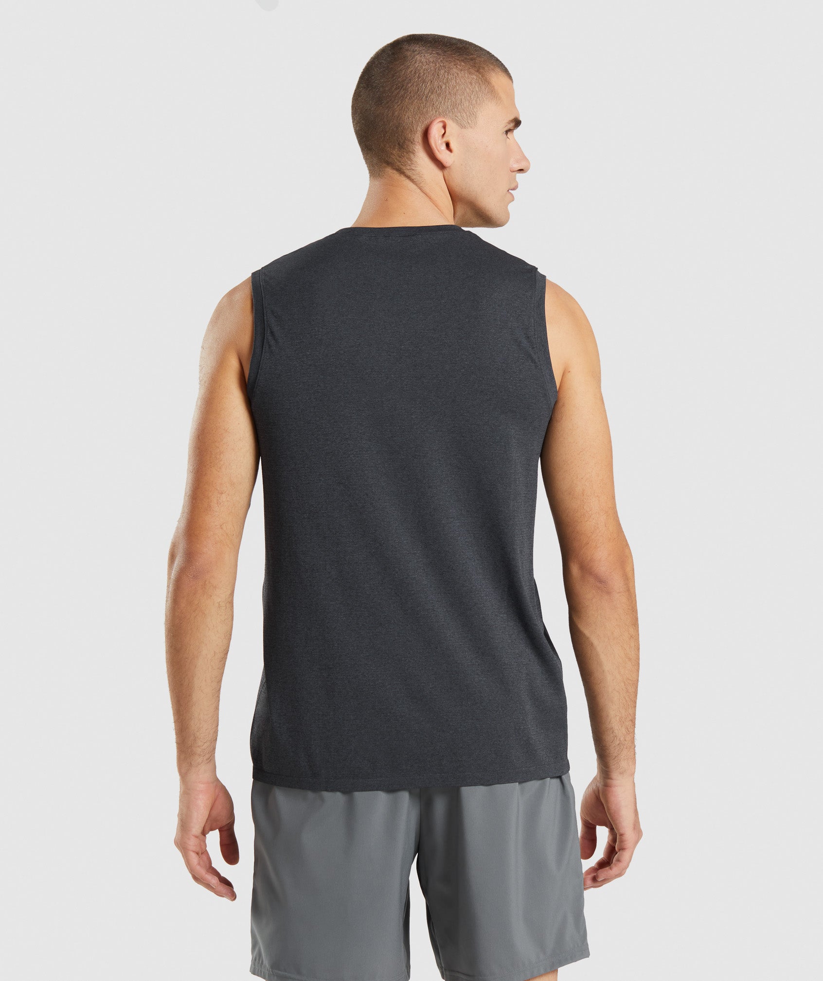 Arrival Seamless Tank in Black Marl