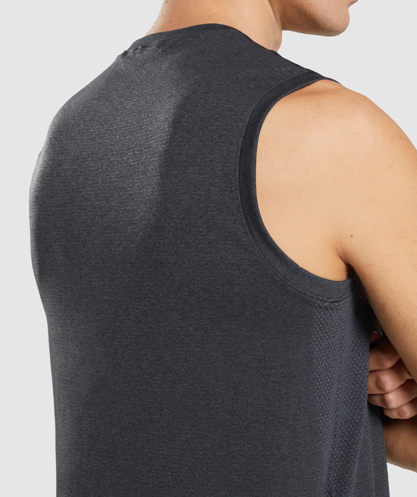 Arrival Seamless Tank in Black Marl