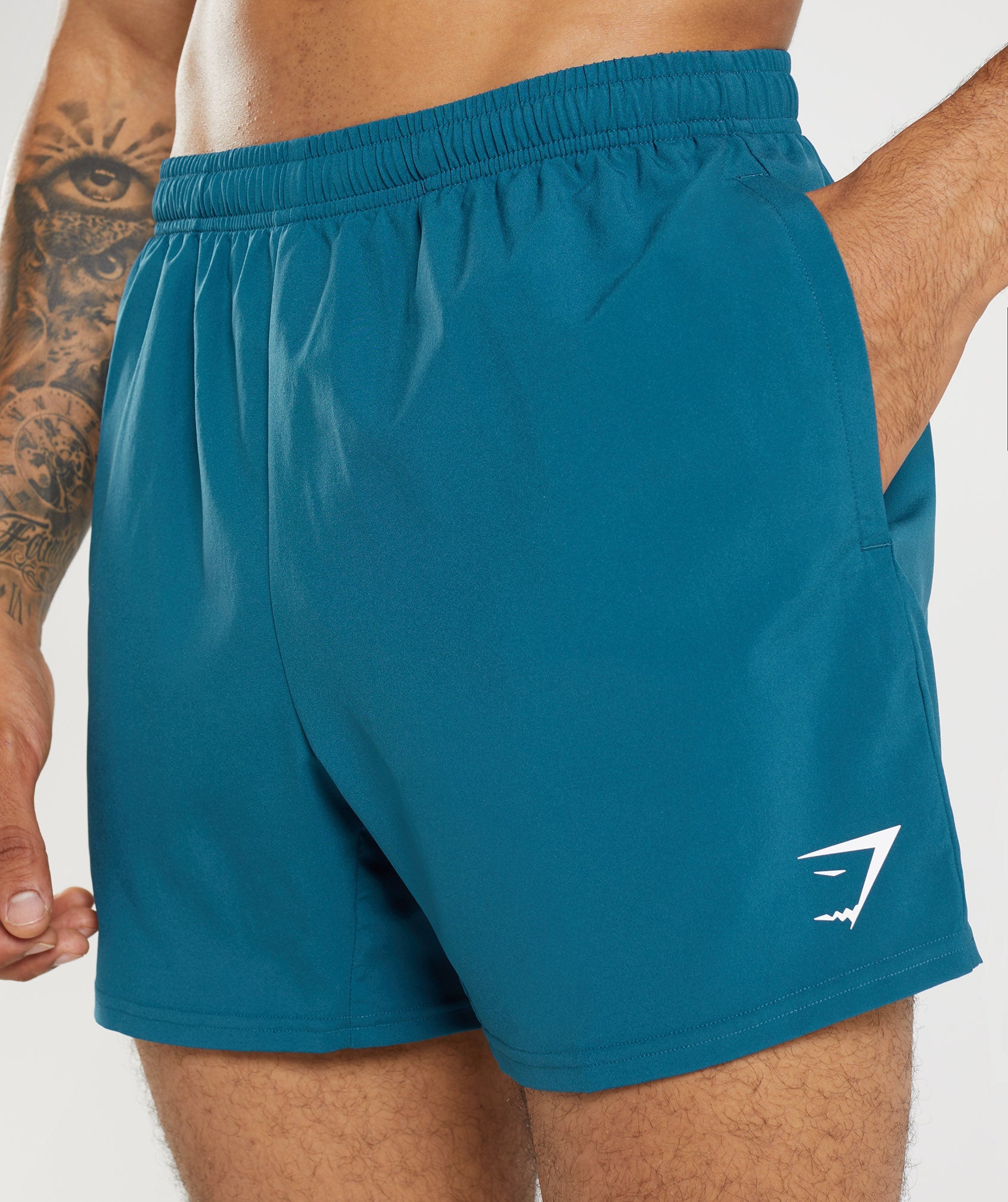 Gymshark Arrival 7 Shorts - Seafoam Blue