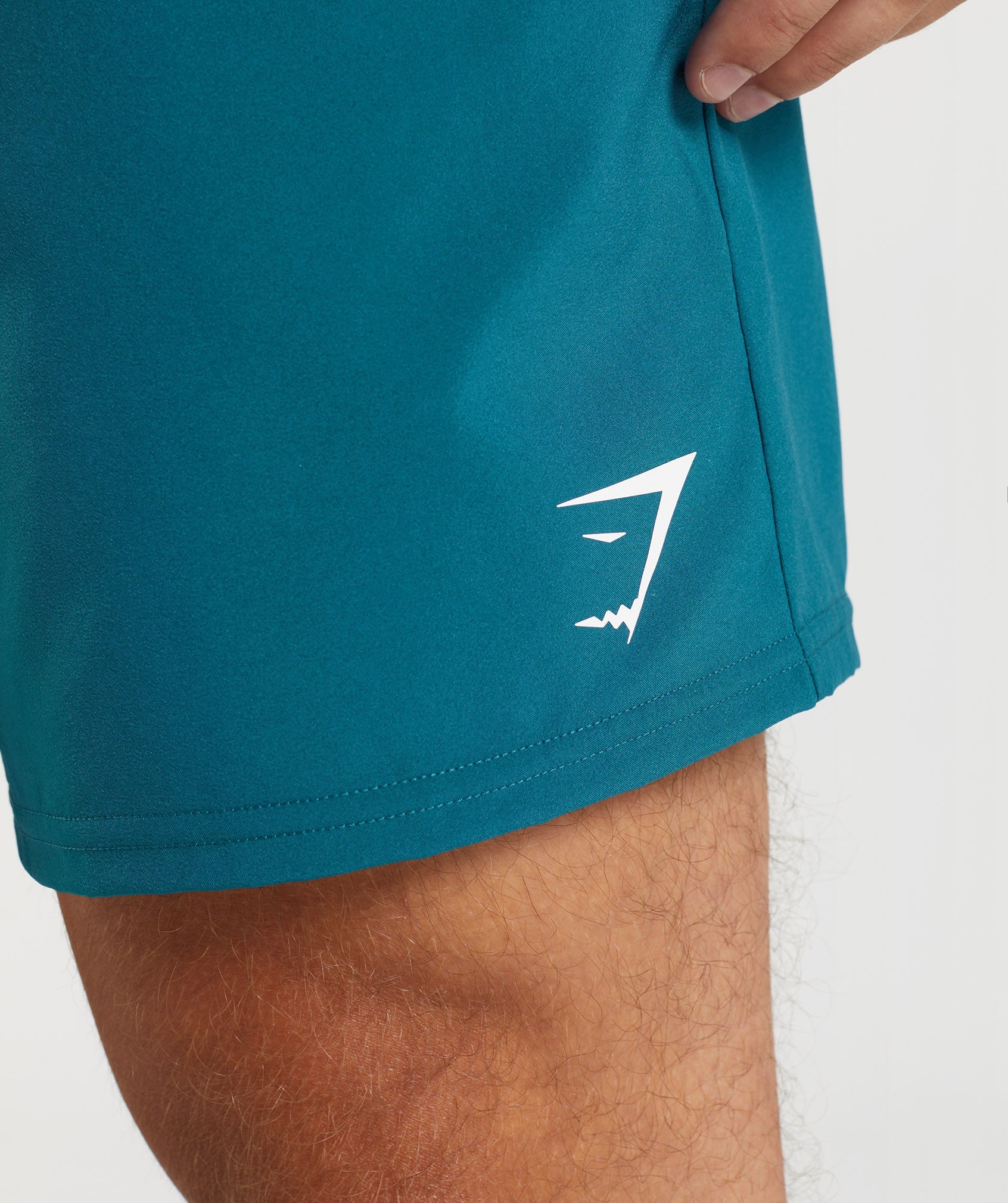 NEW Gymshark Men's Arrival 7” Teal Athletic Shorts, Size XL
