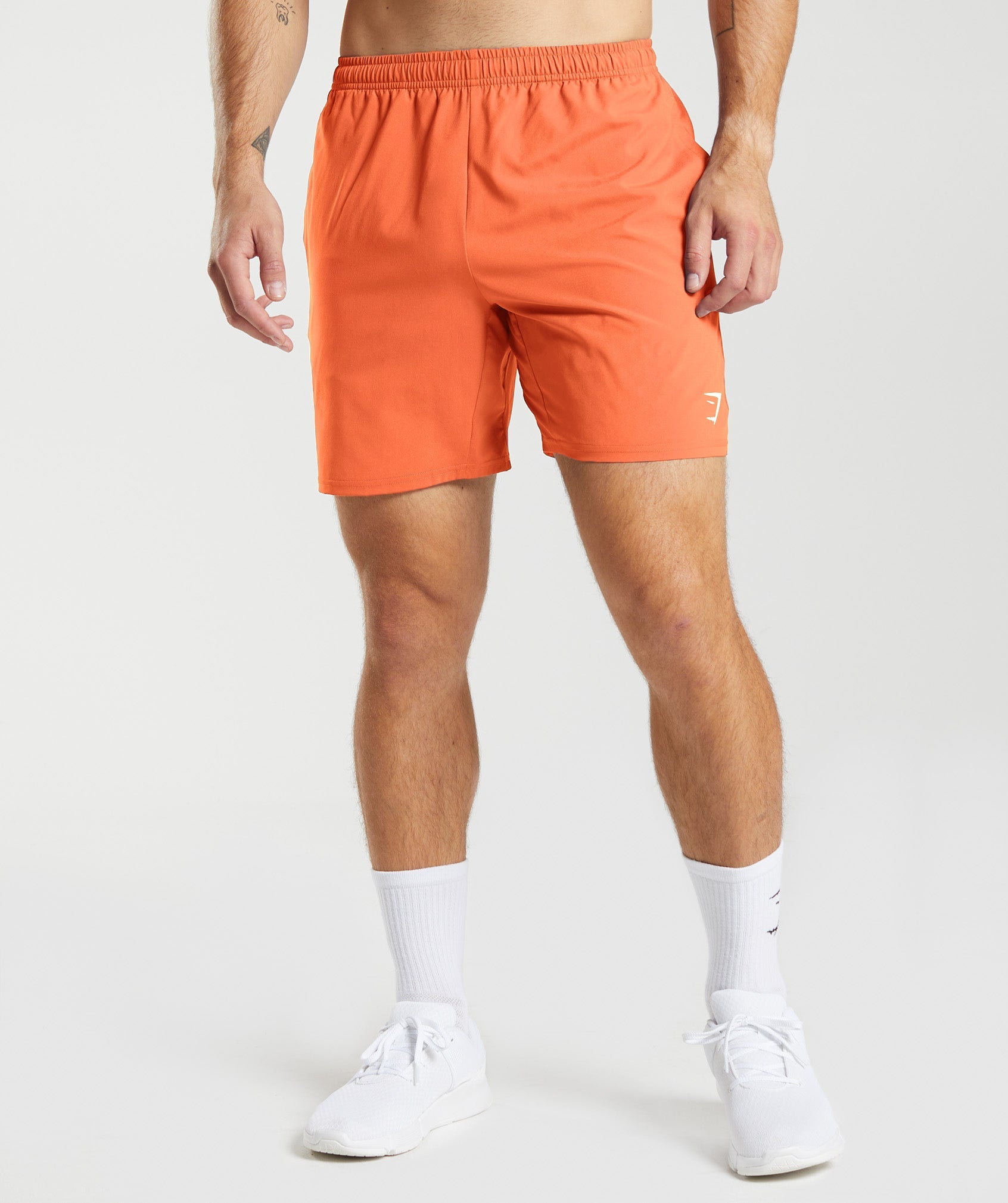 Gymshark Arrival 7 Shorts - Ignite Orange