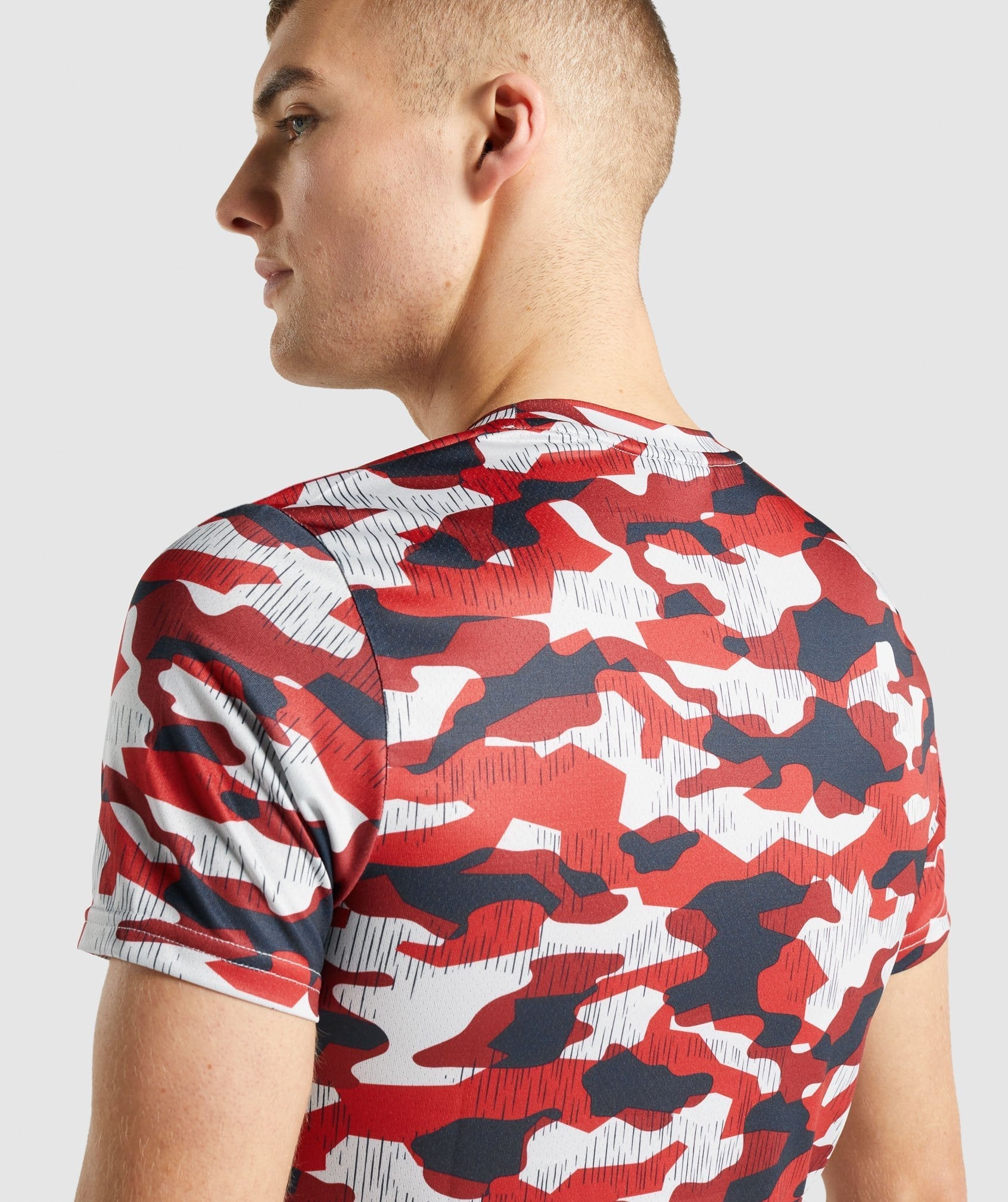Arrival T-Shirt in Red Print