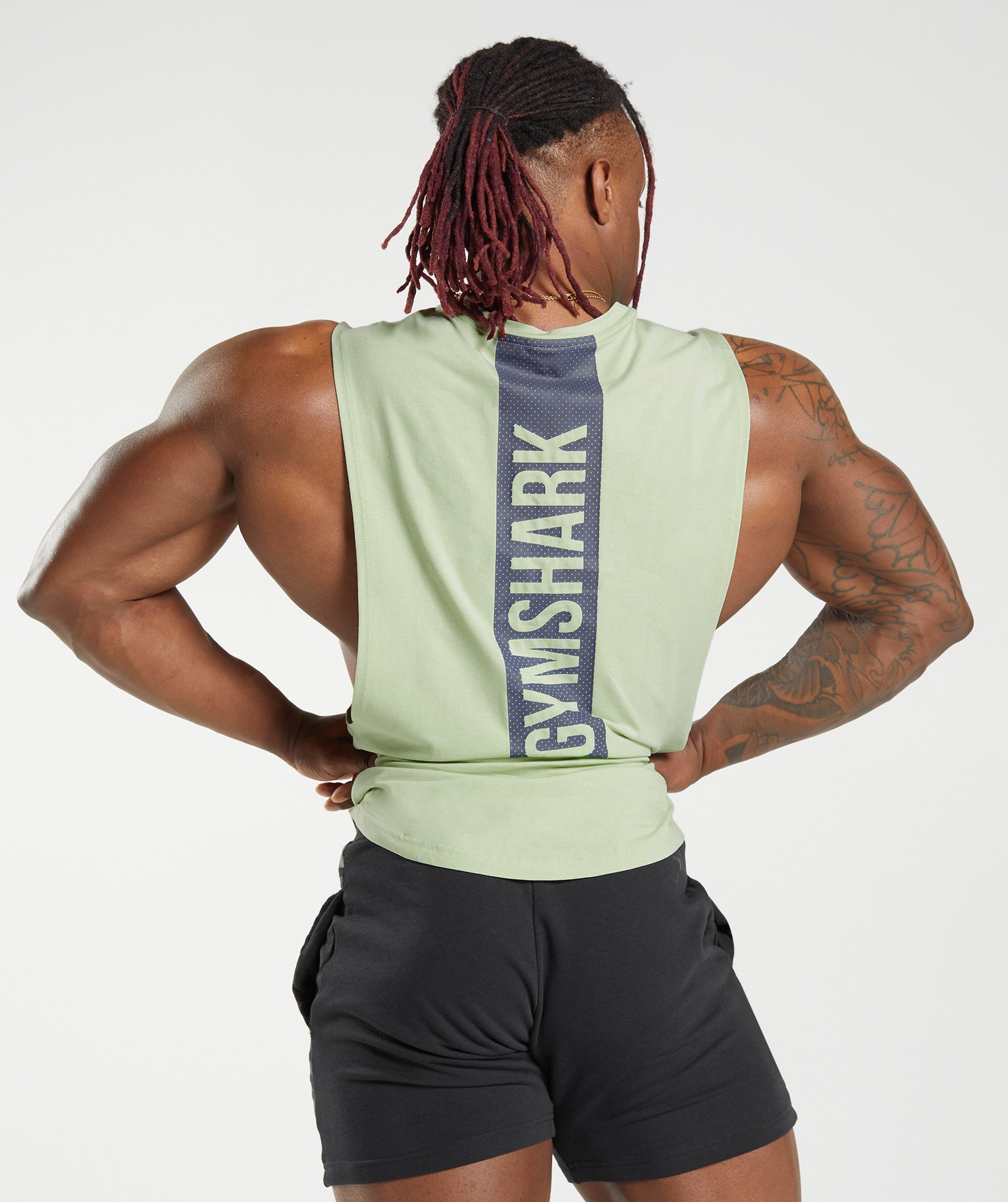 Bold Drop Arm Tank in Flora Green