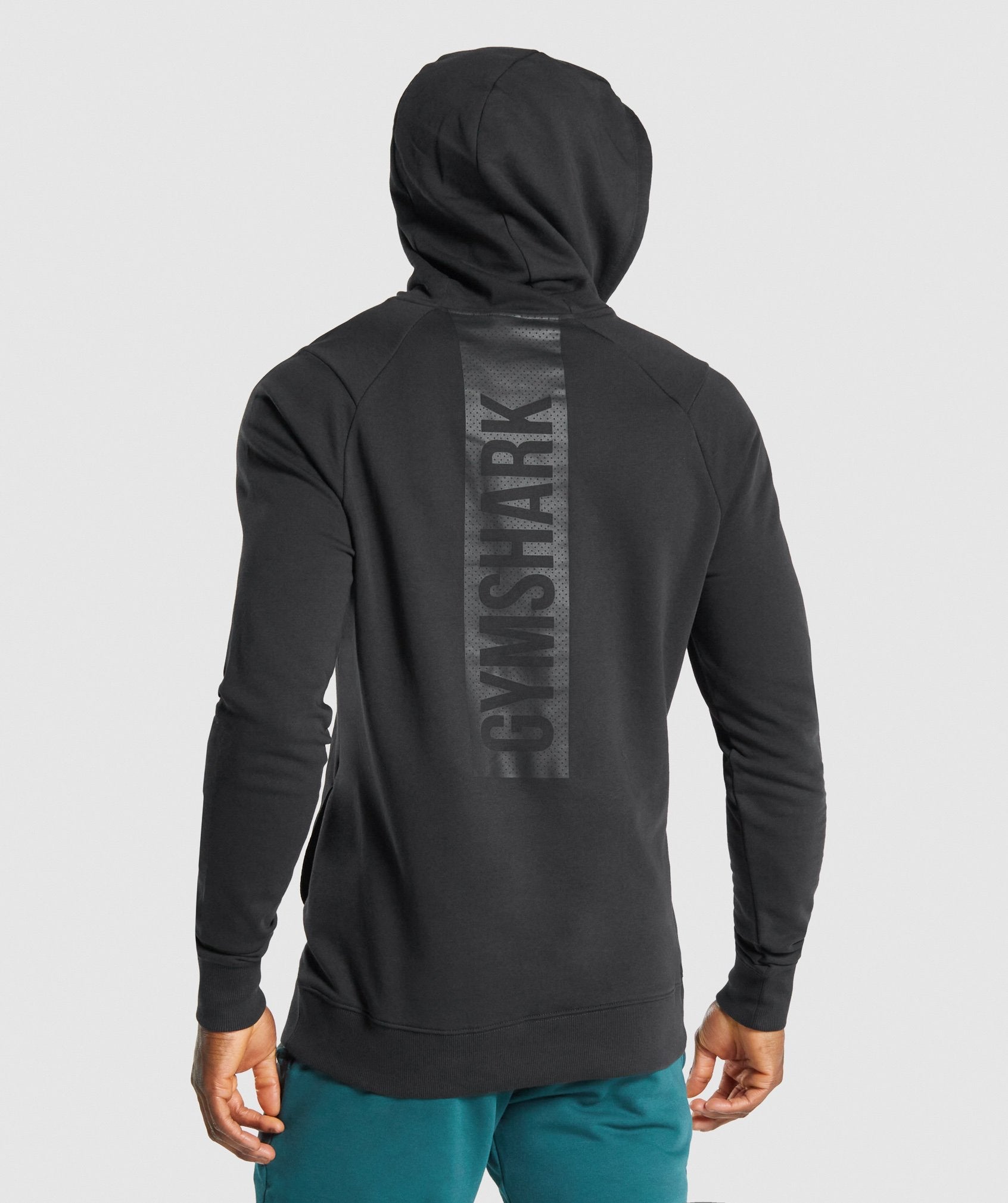 Gymshark Mens Black Bold Crew Neck Long Sleeve Pullover Sweatshirt