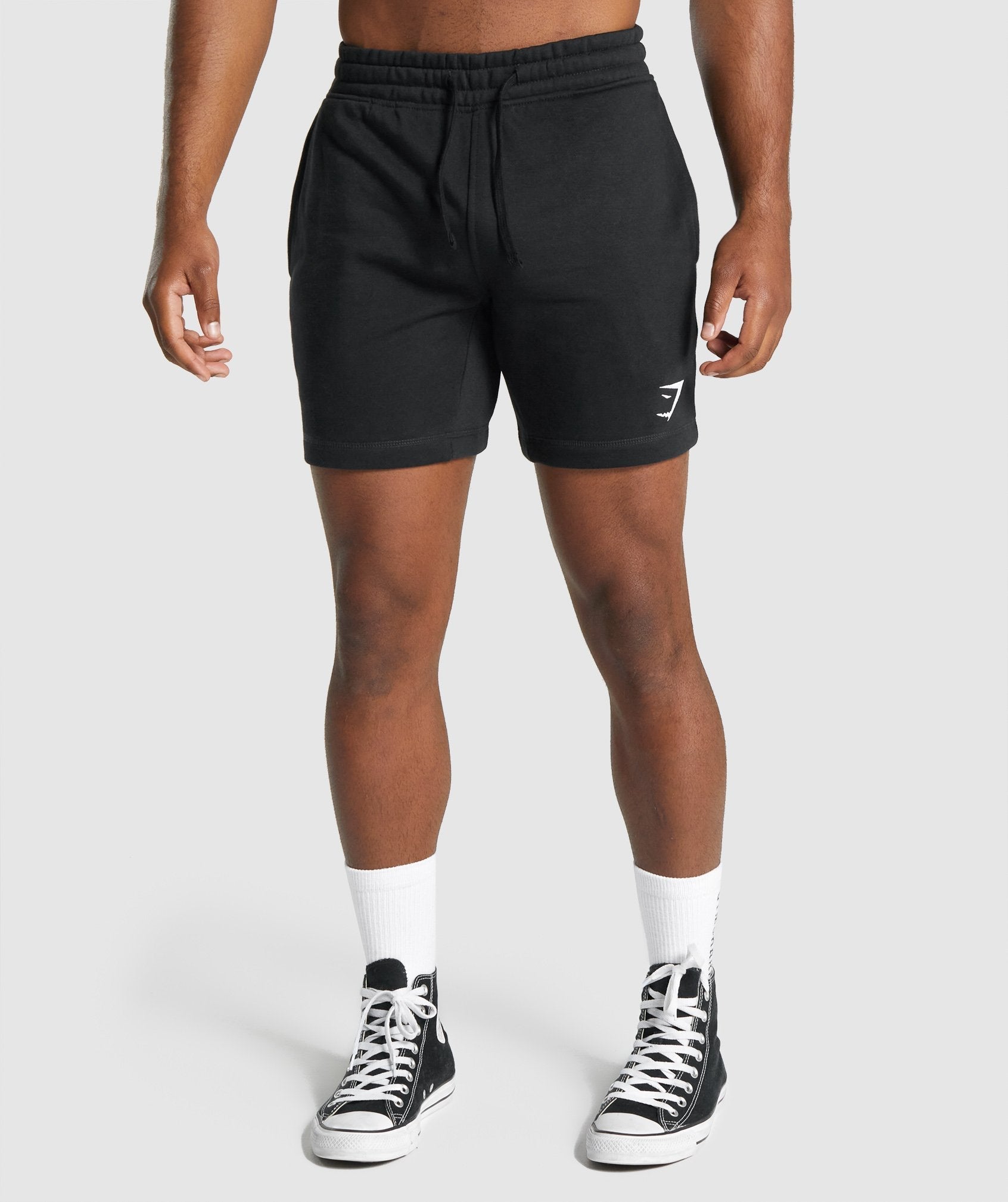Gymshark Crest Shorts - Pebble Grey