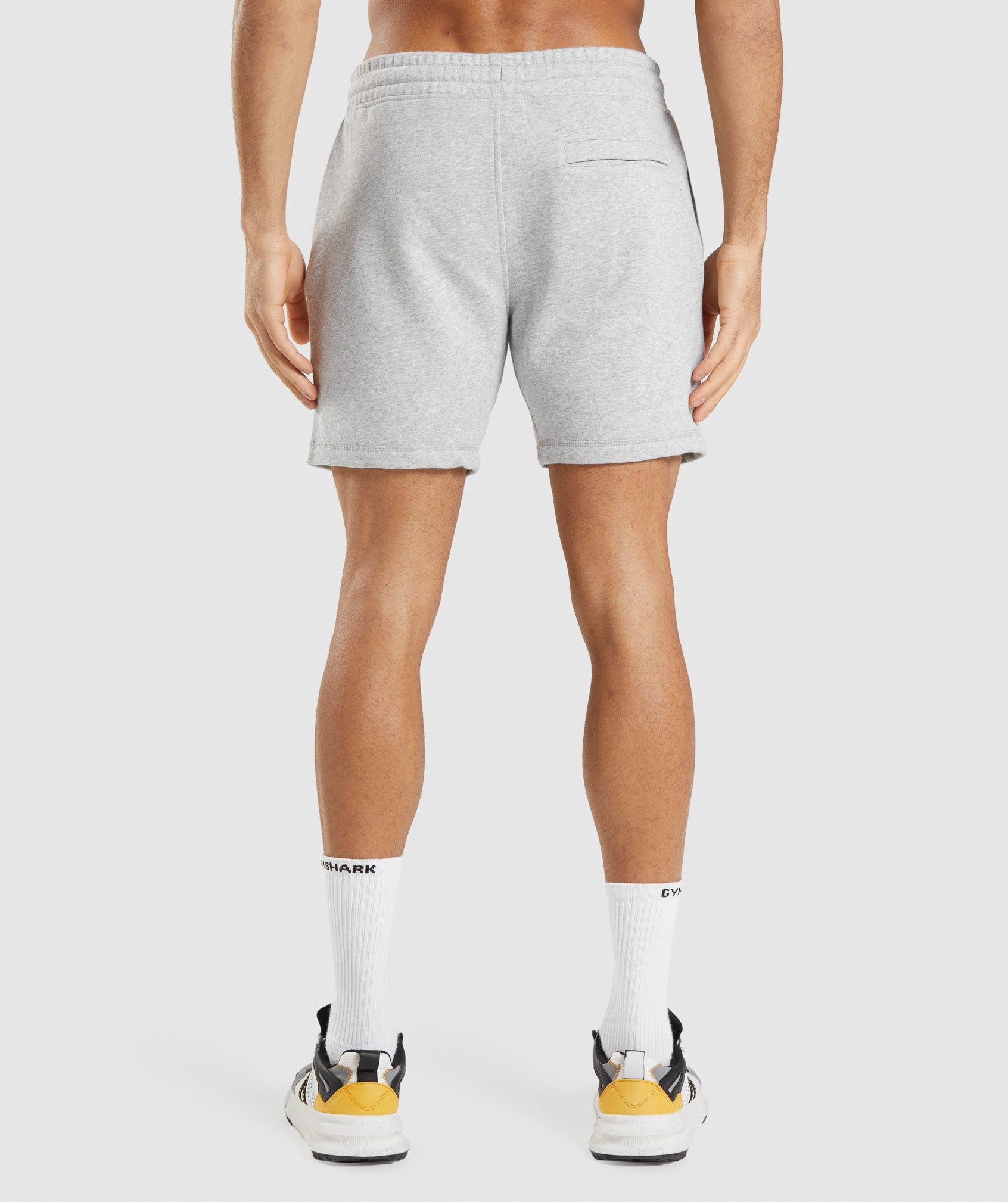 Gymshark Crest Shorts - Light Grey Marl