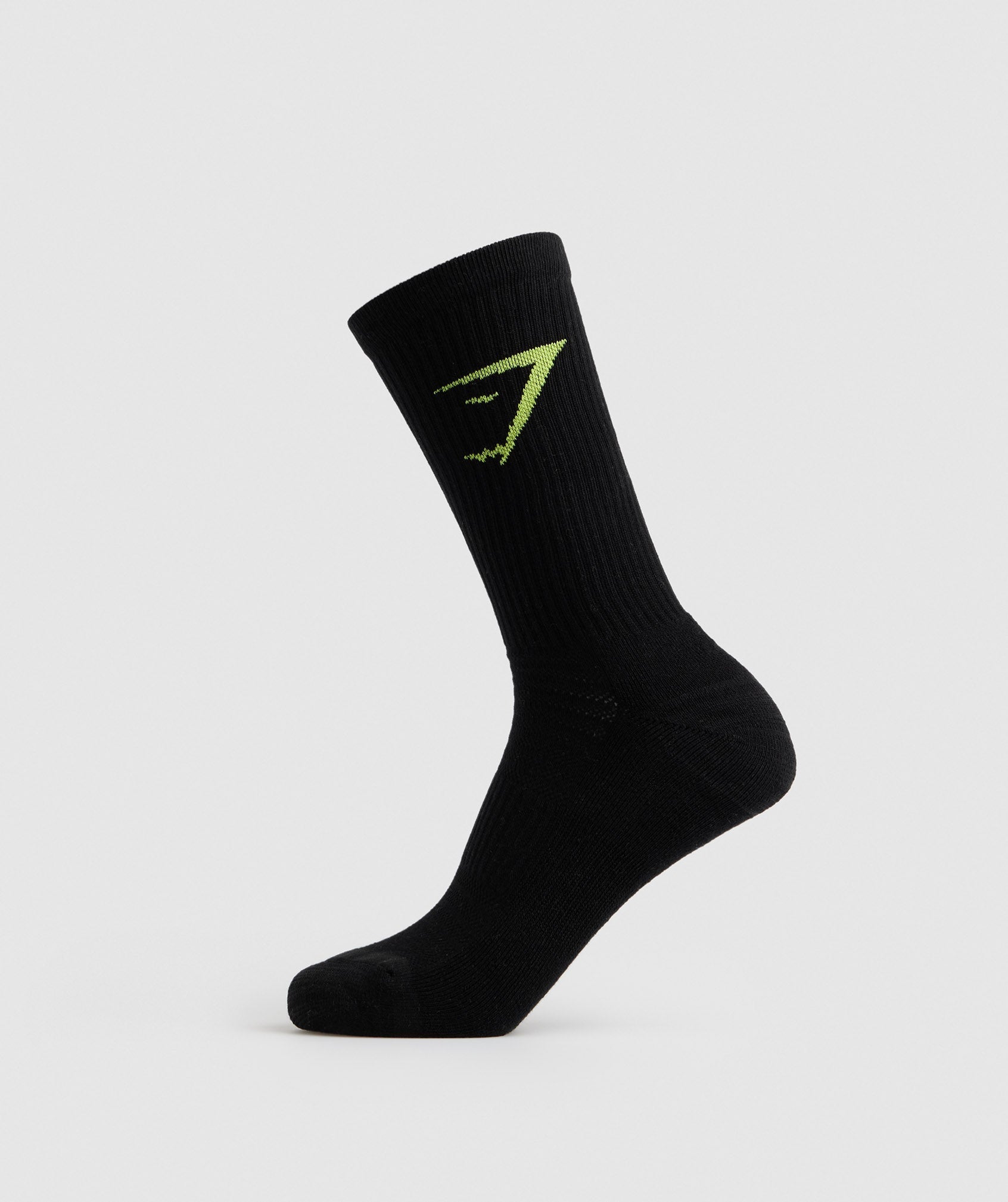 Gymshark Crew Socks 3pk - Green/Grey/Blue