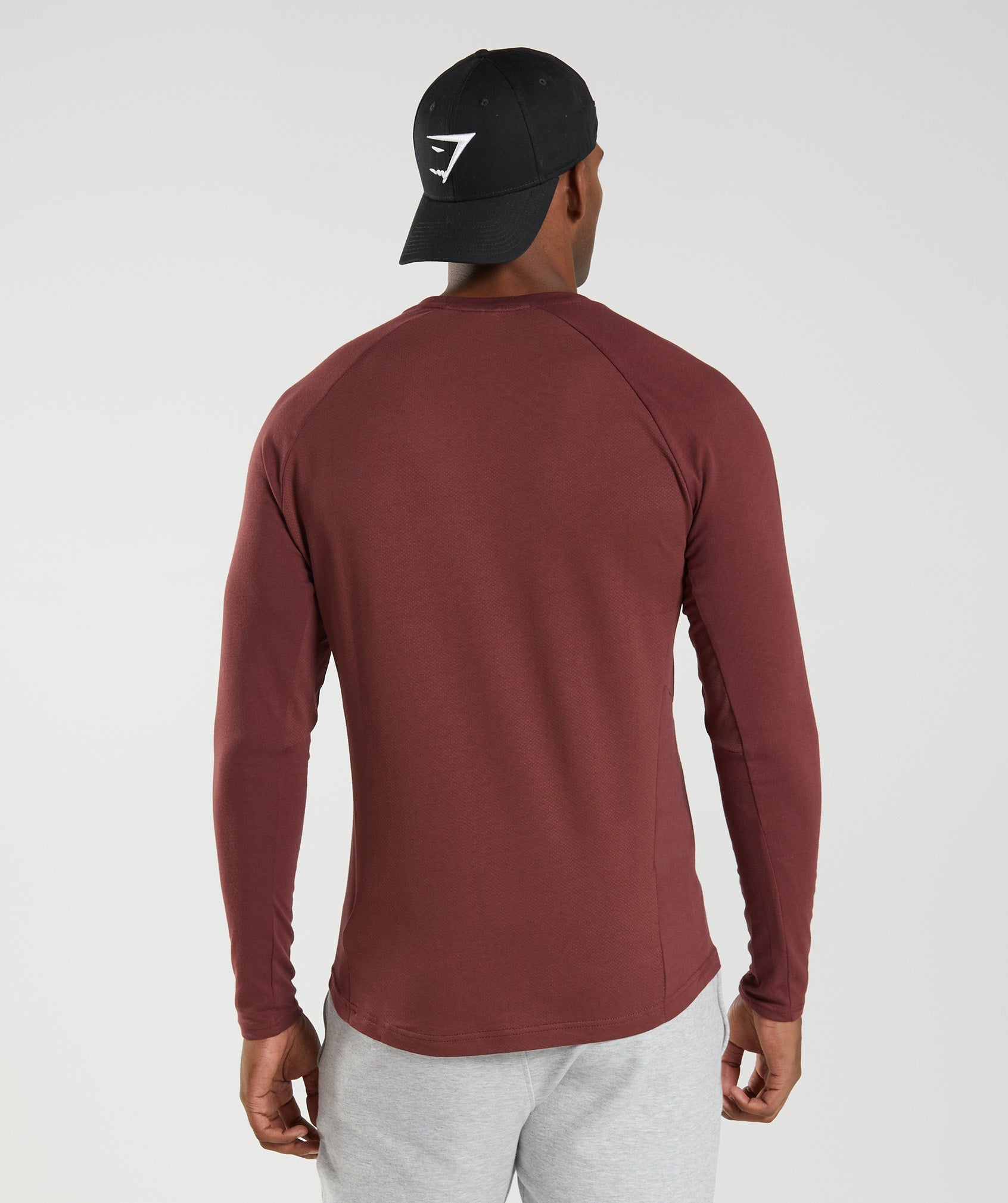 React Long Sleeve Top in Cherry Brown - view 2