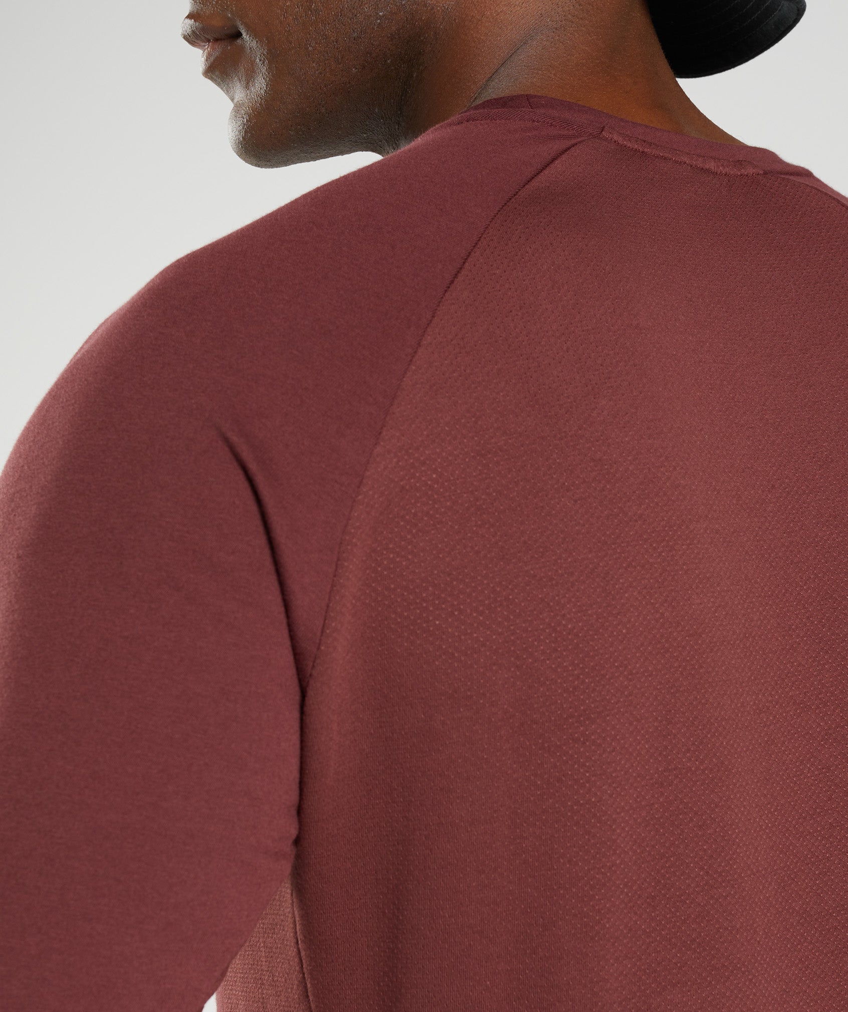 React Long Sleeve Top in Cherry Brown - view 5