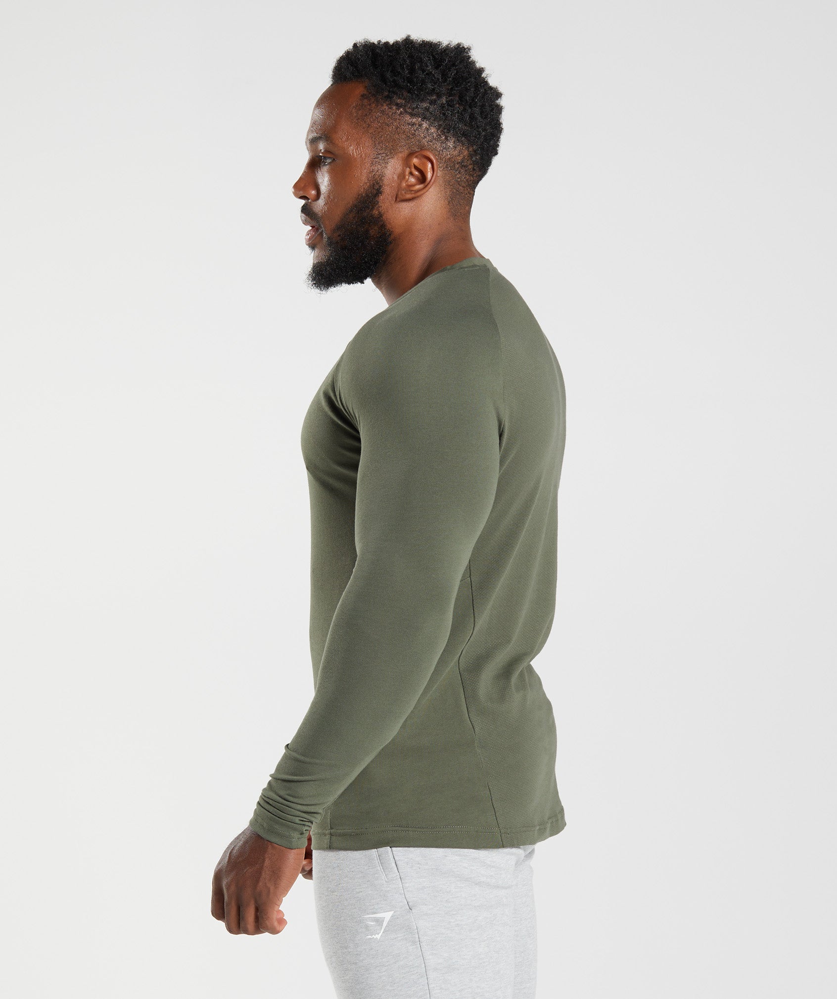 React Long Sleeve Top in Core Olive