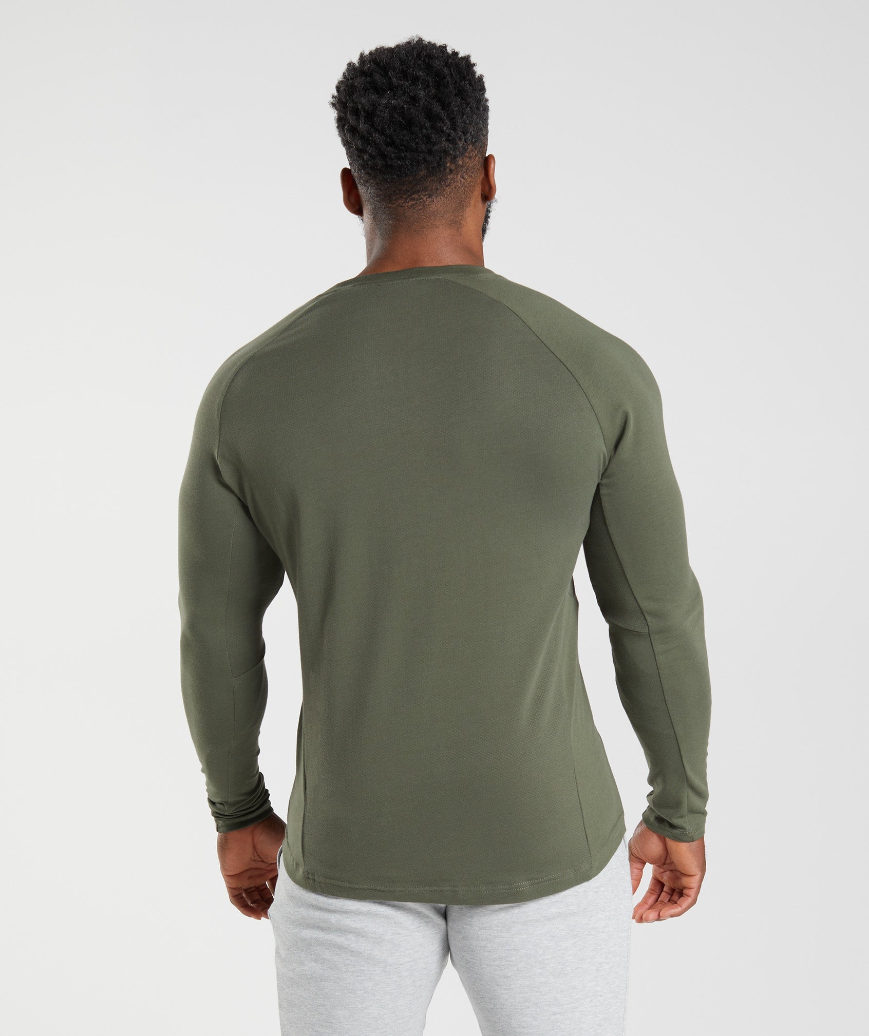 React Long Sleeve Top in Core Olive